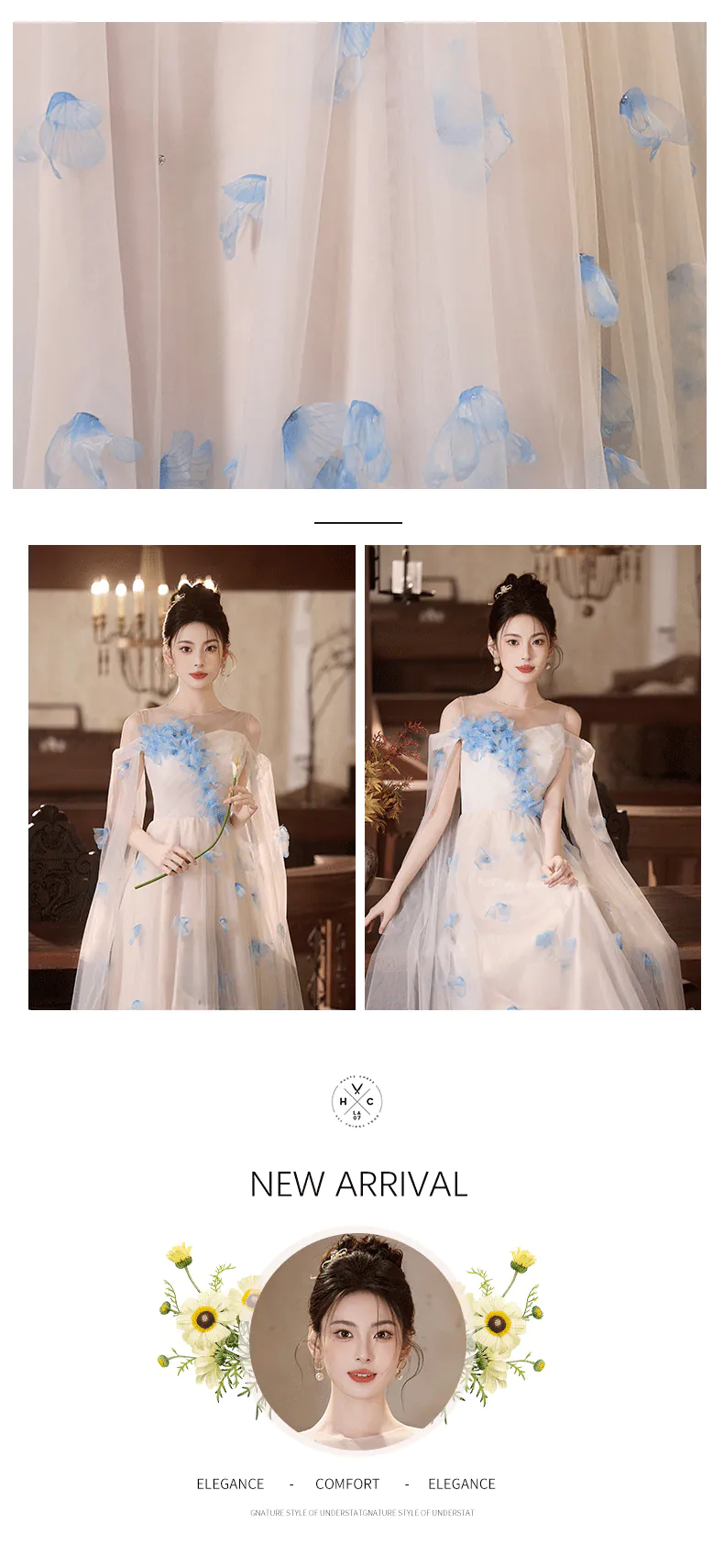 Ethereal-Illusion-Neckline-Draped-Sleeve-3D-Blue-Floral-White-Evening-Gown11