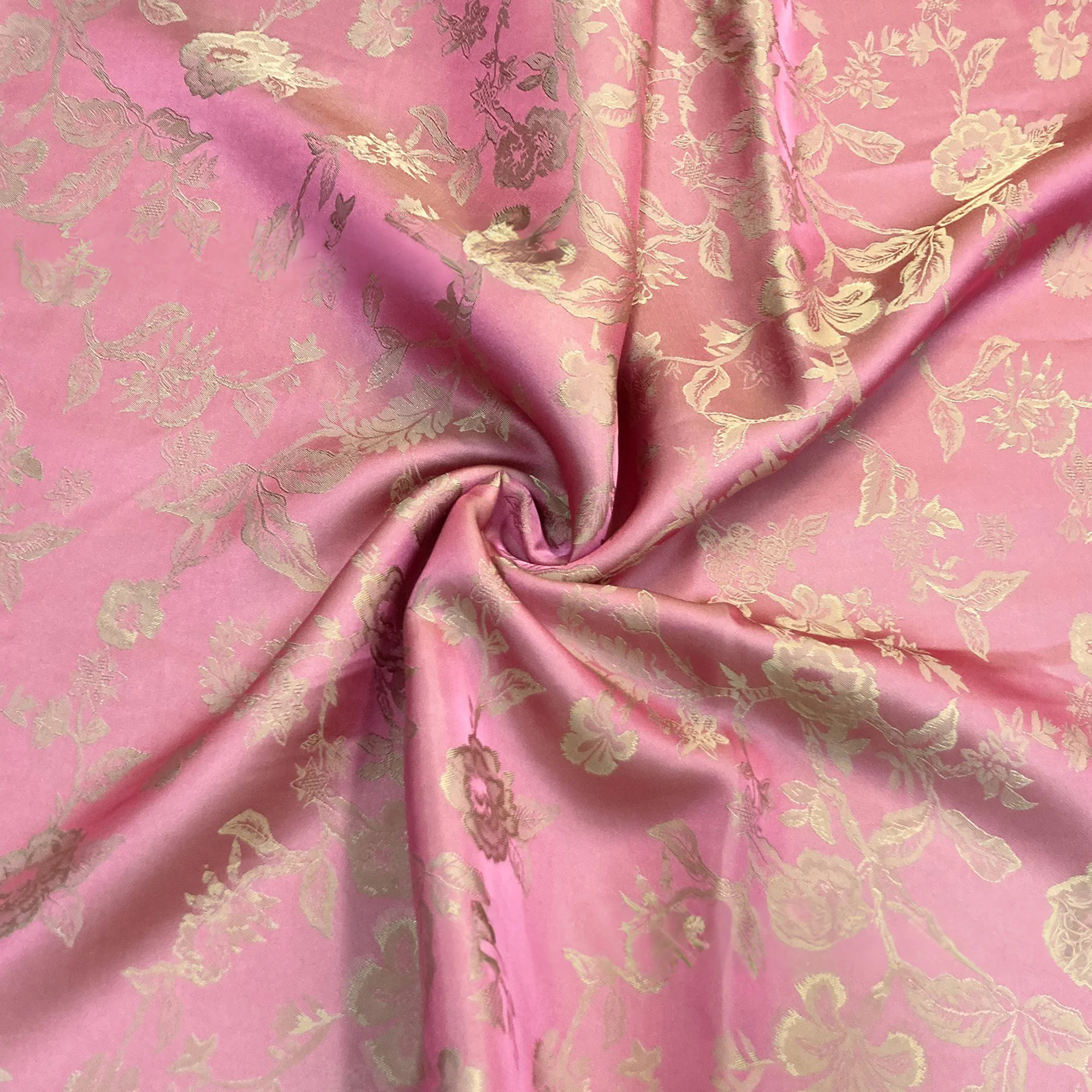 Floral Clothing Dress Designer DIY Sewing Brocade Jacquard Fabric01
