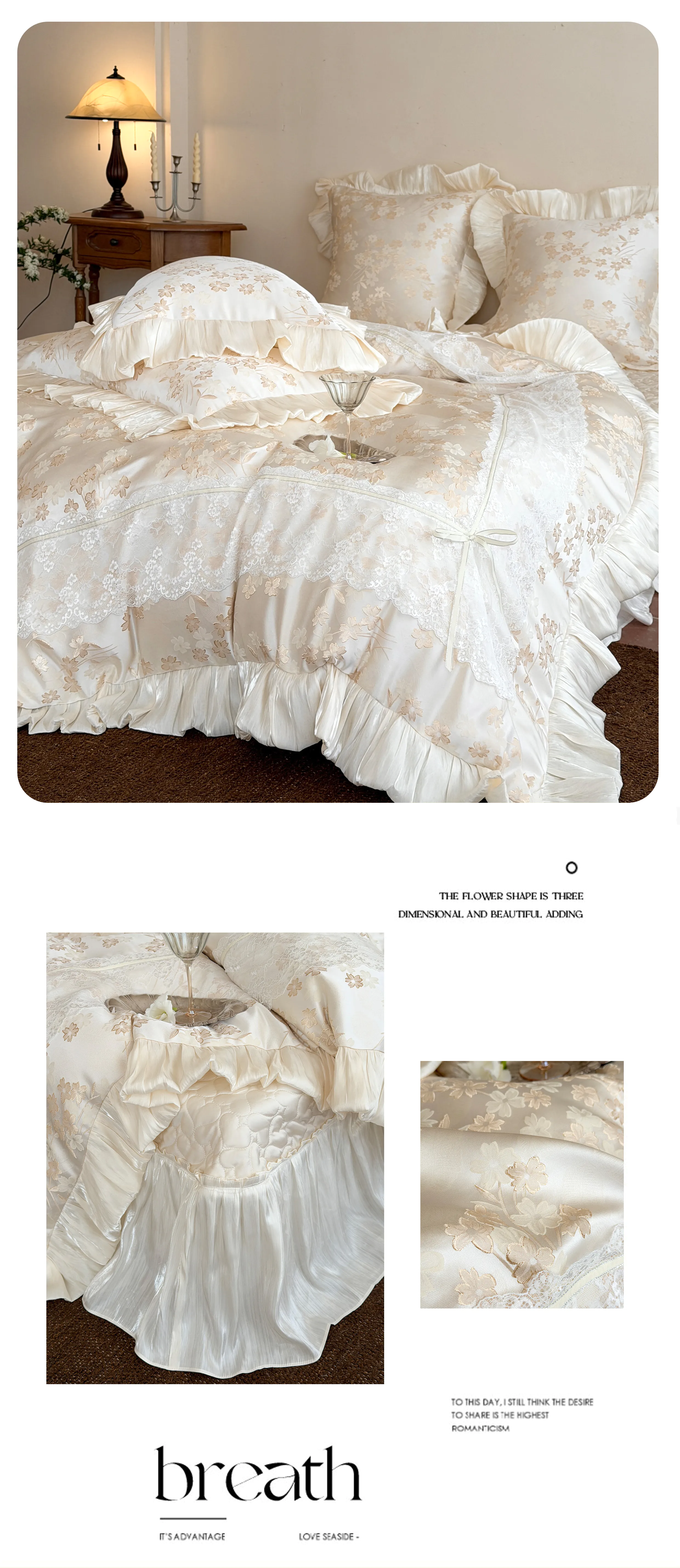 Aesthetic-Embossed-Flower-Jacquard-Lace-Ruffle-Tencel-Duvet-Cover-Set13