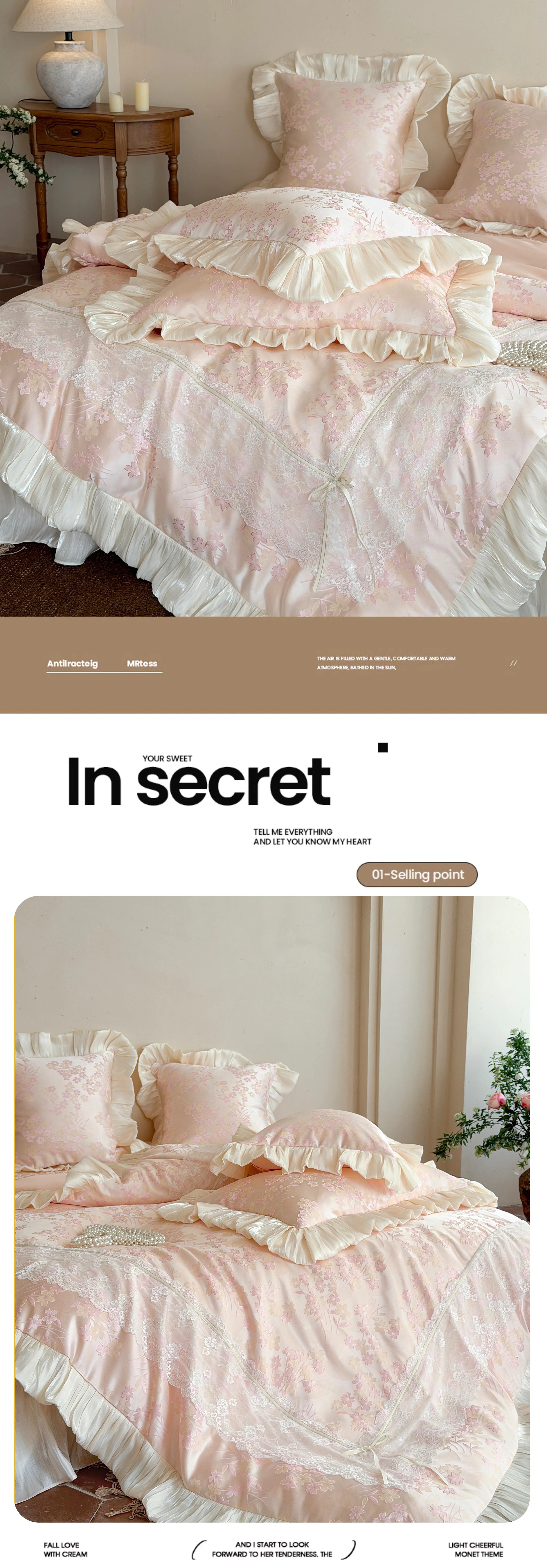 Aesthetic-Embossed-Flower-Jacquard-Lace-Ruffle-Tencel-Duvet-Cover-Set17