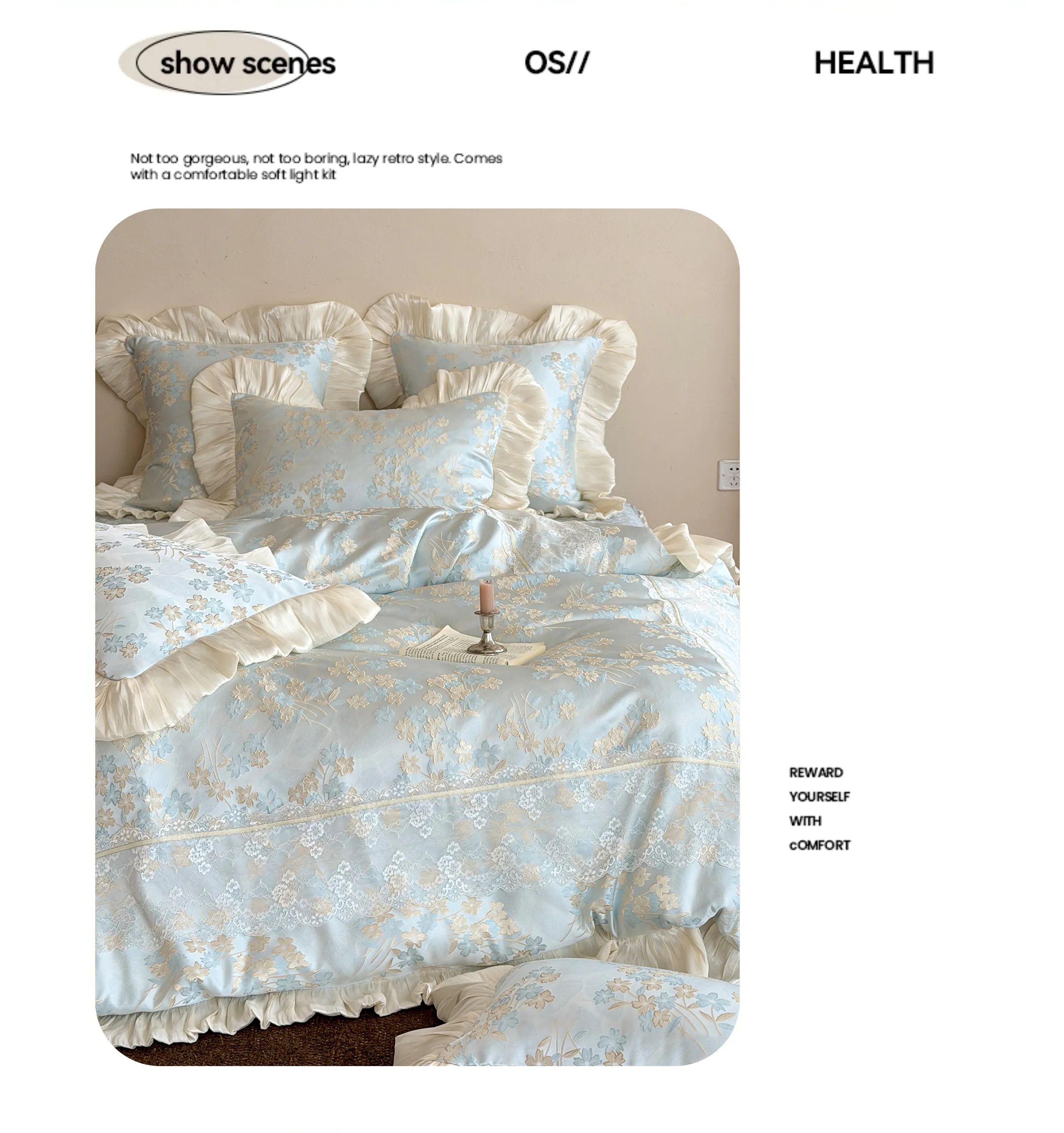 Aesthetic-Embossed-Flower-Jacquard-Lace-Ruffle-Tencel-Duvet-Cover-Set21