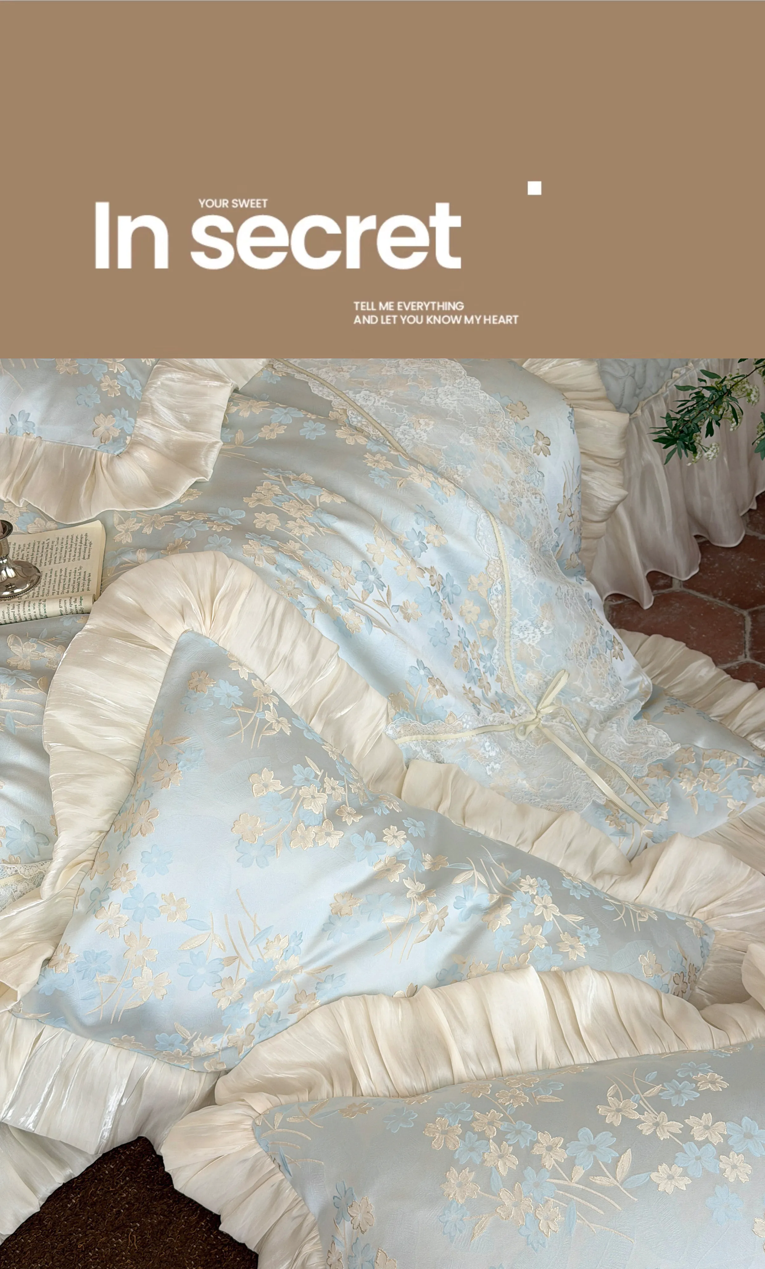 Aesthetic-Embossed-Flower-Jacquard-Lace-Ruffle-Tencel-Duvet-Cover-Set24