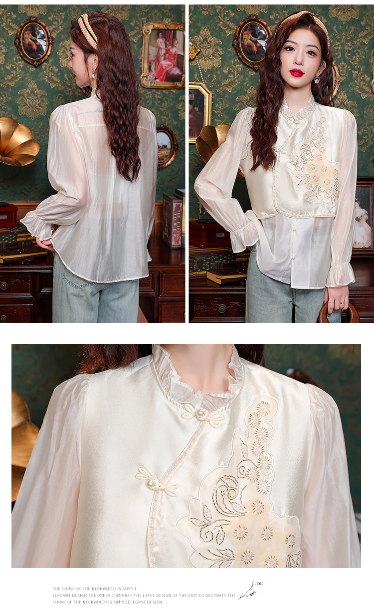 Charming-Ladies-Vintage-Lantern-Sleeve-Ruffle-Collar-Blouse-Shirt10