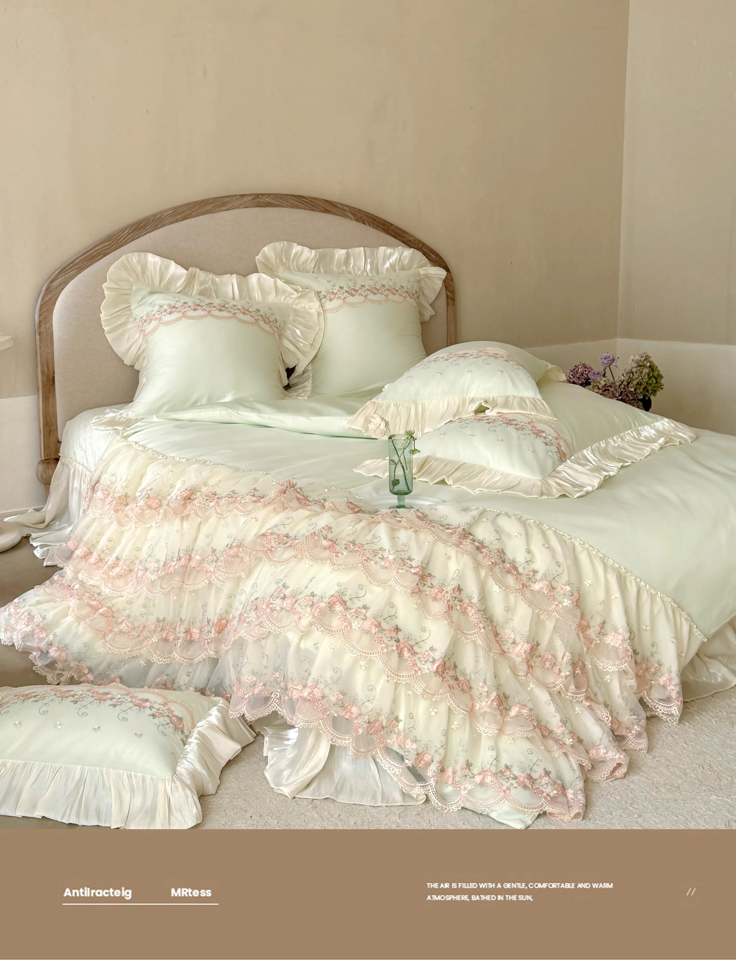 Coquette-100S-Long-Staple-Cotton-Multi-Layered-Lace-Ruffle-Bedding-4-Pcs-Set15