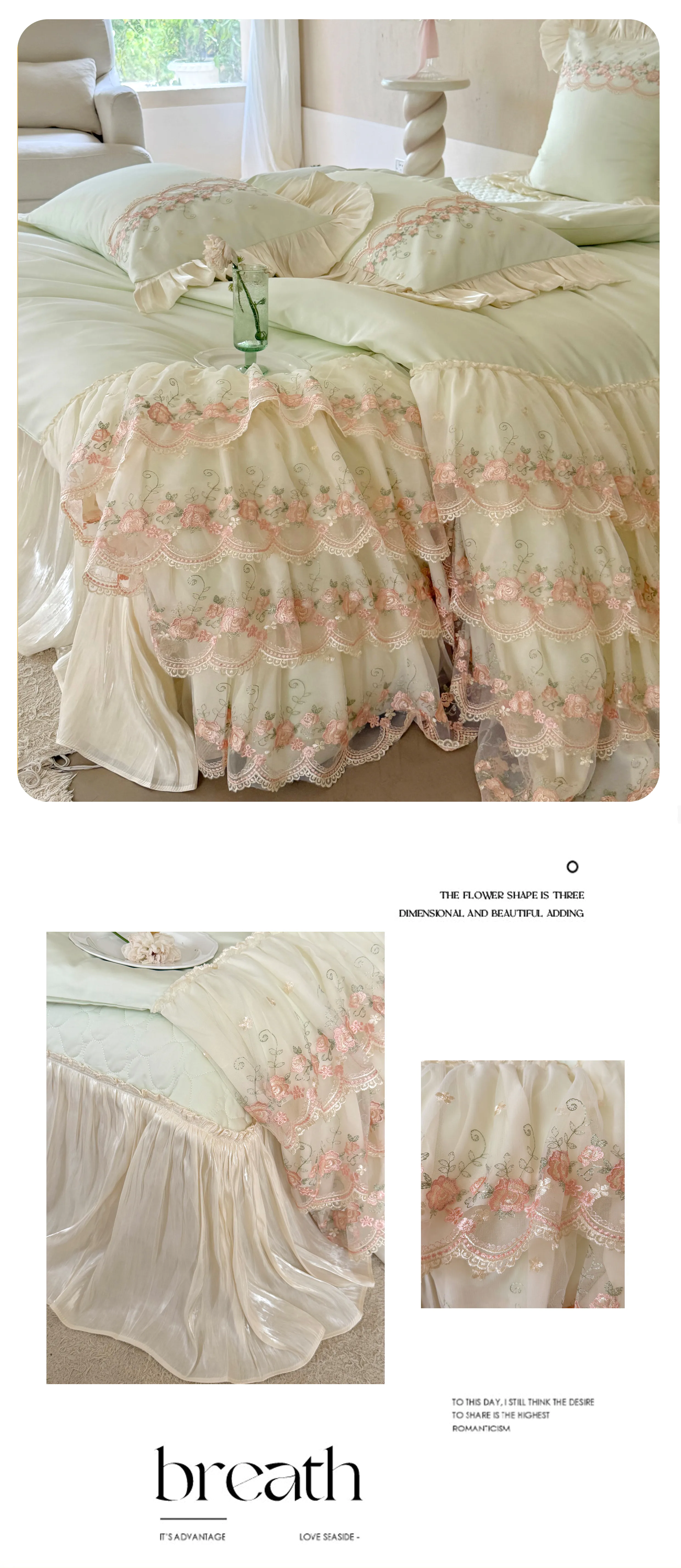 Coquette-100S-Long-Staple-Cotton-Multi-Layered-Lace-Ruffle-Bedding-4-Pcs-Set17