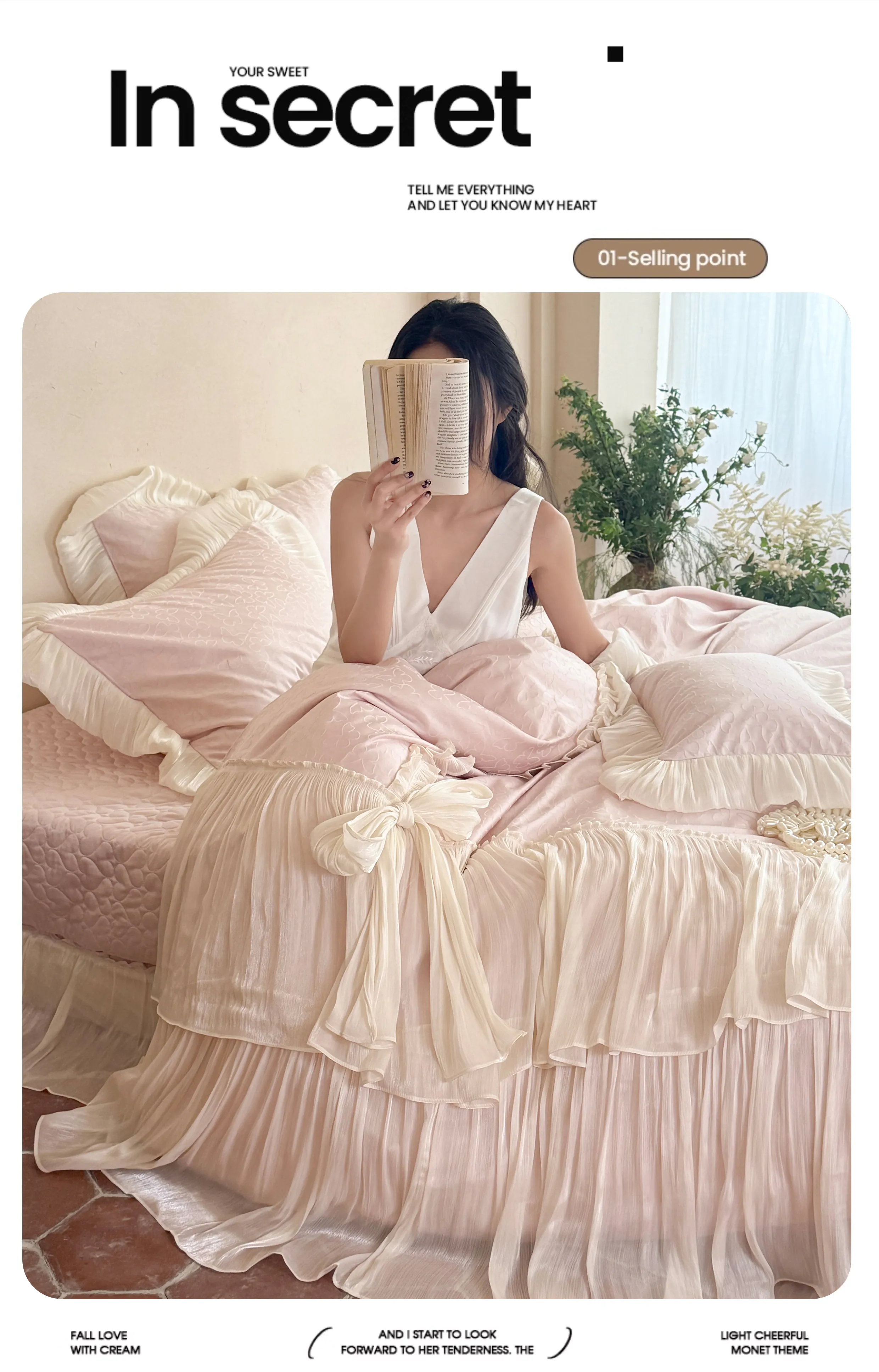 Coquette-Princess-Balletcore-Tencel-Cotton-Tiered-Ruffle-Bedding-Set17