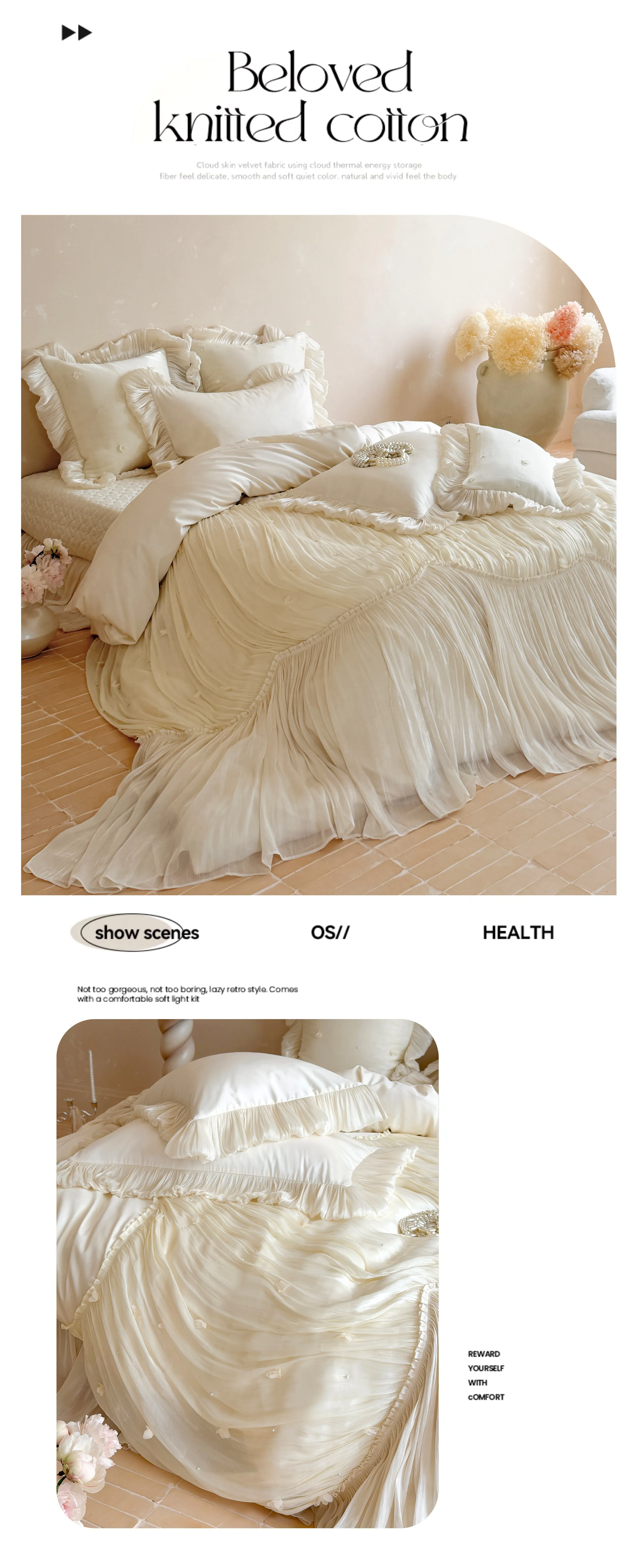 Court-Princess-100S-Ultra-Soft-Egyptian-Cotton-Ruffle-Lace-Trim-Bedding-Set14
