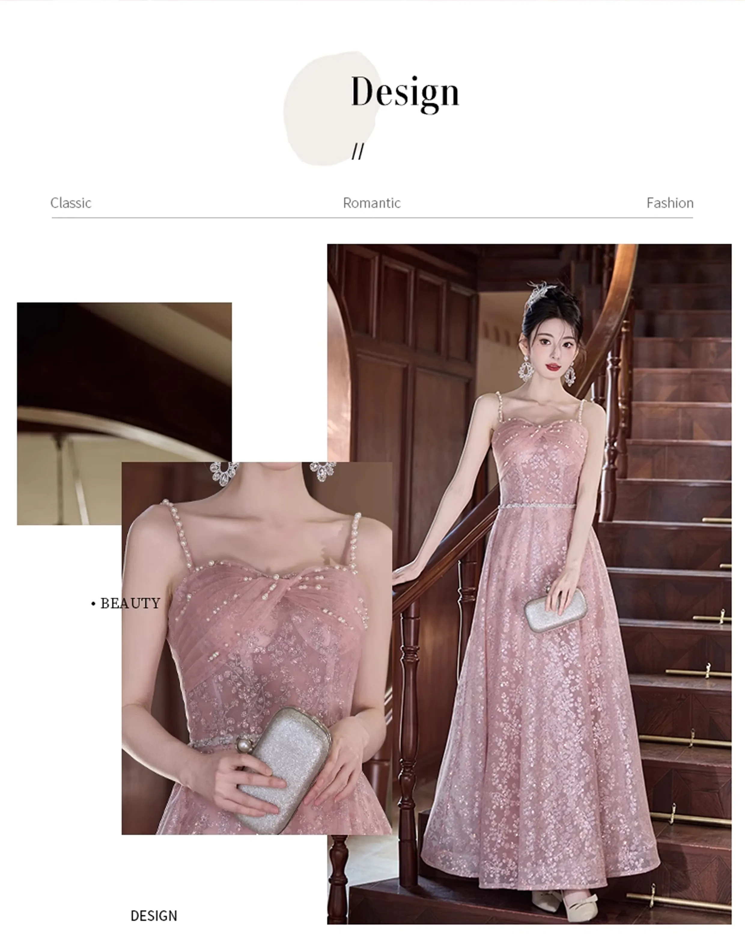 Delicate-Soft-Pink-Lace-Glitter-Wedding-Prom-Gala-Slip-Formal-Long-Dress08