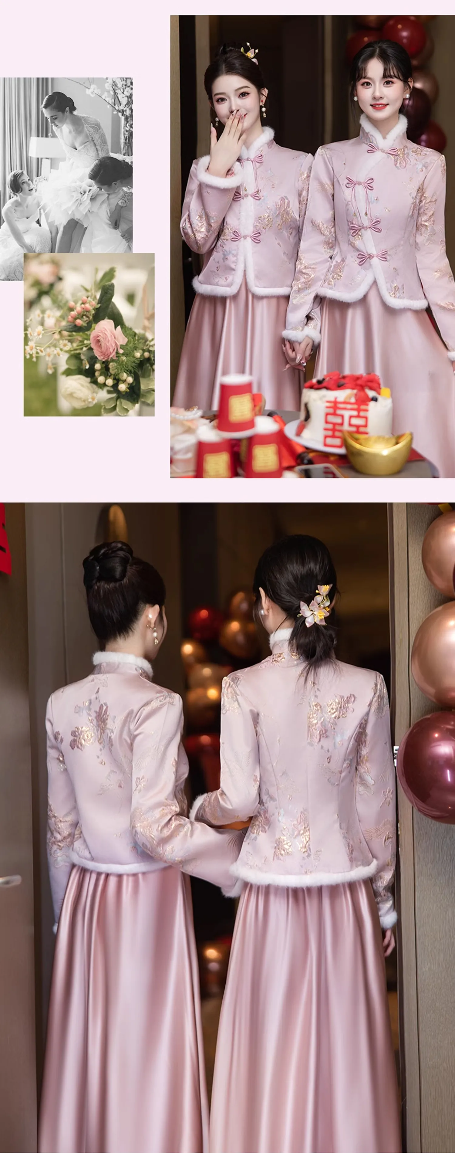 Elegant-Pink-Satin-Long-Sleeve-Warm-Bridesmaid-Dress-Cheongsam-Gown15