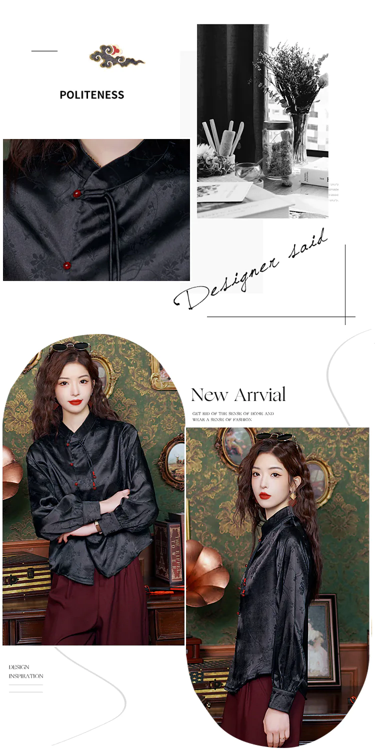 Fashion-Black-Long-Sleeve-Jacquard-Shirt-Spring-Fall-Casual-Blouse-Top08