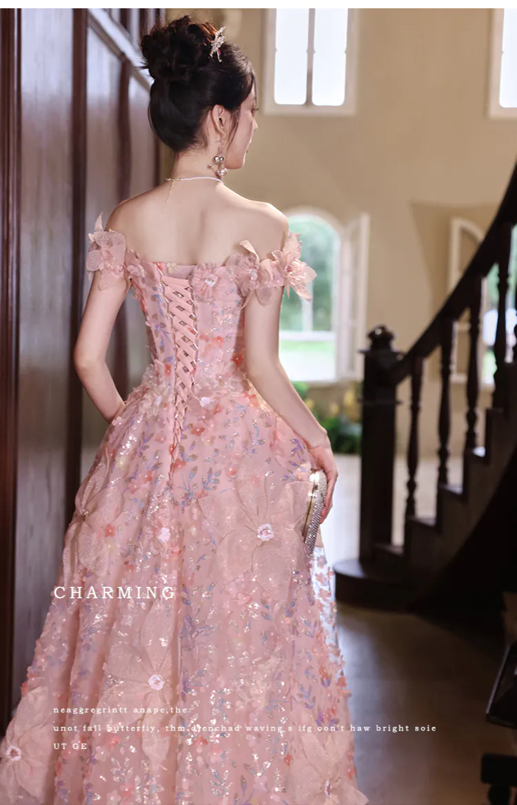 Princess-Off-Shoulder-Pink-3D-Floral-and-Petals-Prom-Evening-Dress08