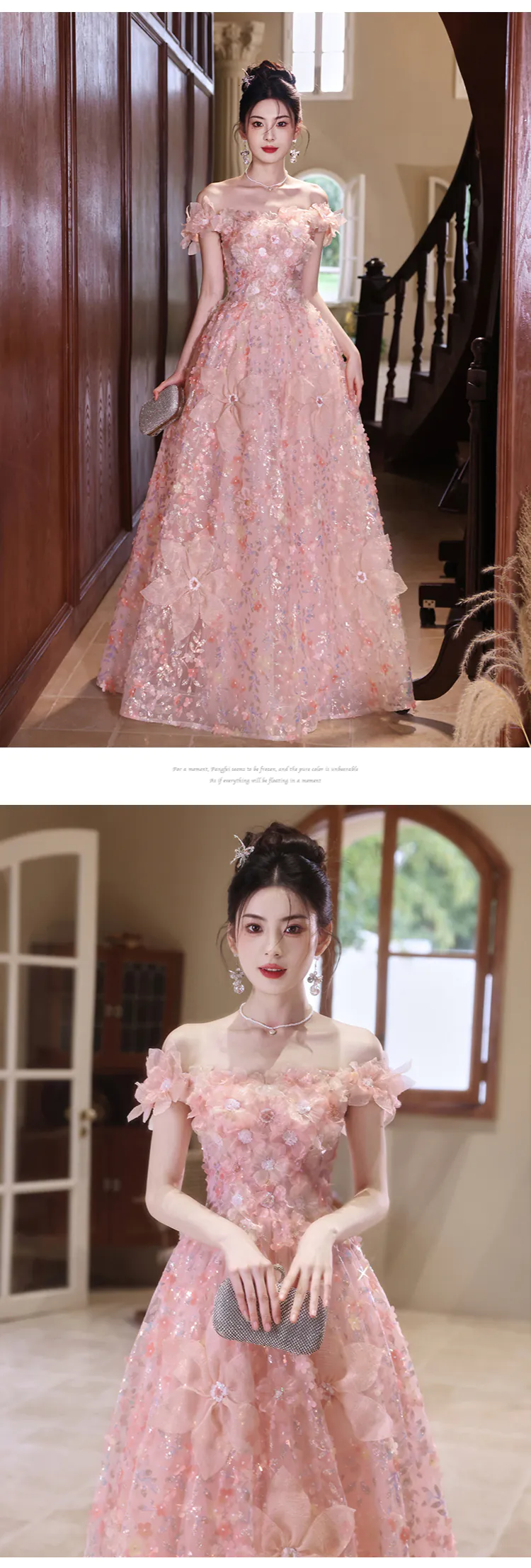 Princess-Off-Shoulder-Pink-3D-Floral-and-Petals-Prom-Evening-Dress13