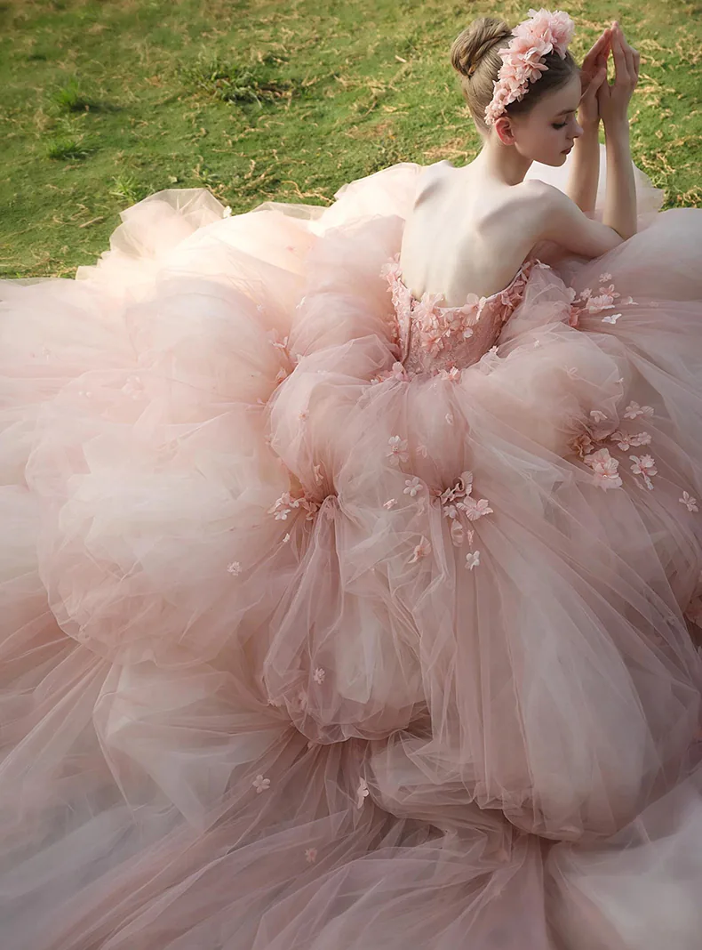 Romantic-Pale-Pink-Layered-Tulle-Prom-Quinceanera-Dress-with-3D-Flowers15