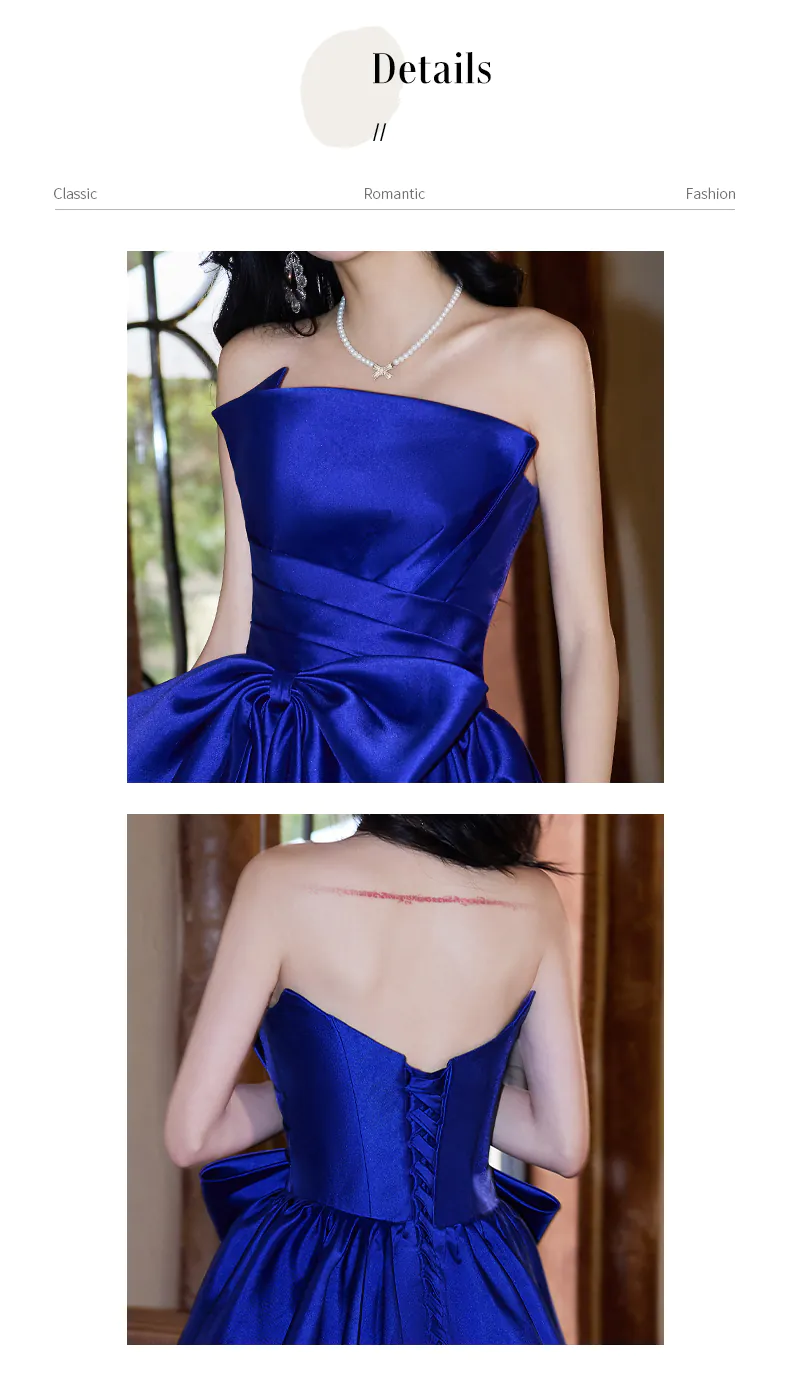 Royal-Blue-Strapless-Satin-Gala-Party-Formal-Ball-Gown-with-Waist-Bow09
