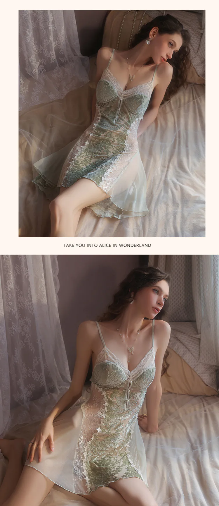 Sexy-V-Neck-Velvet-Nightgown-Bust-Support-Slip-Lingerie26