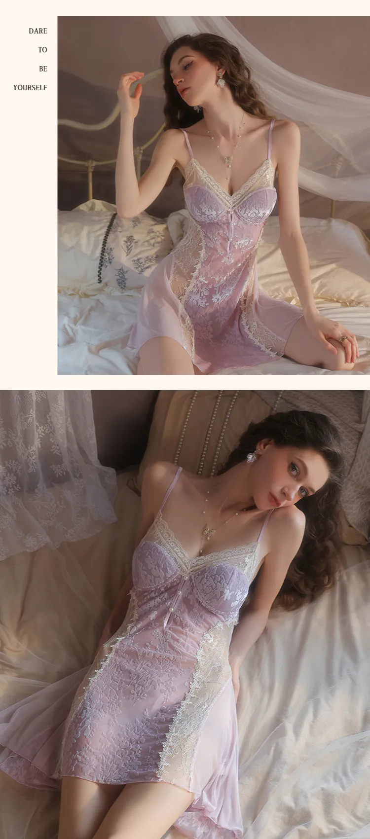 Sexy-V-Neck-Velvet-Nightgown-Bust-Support-Slip-Lingerie28