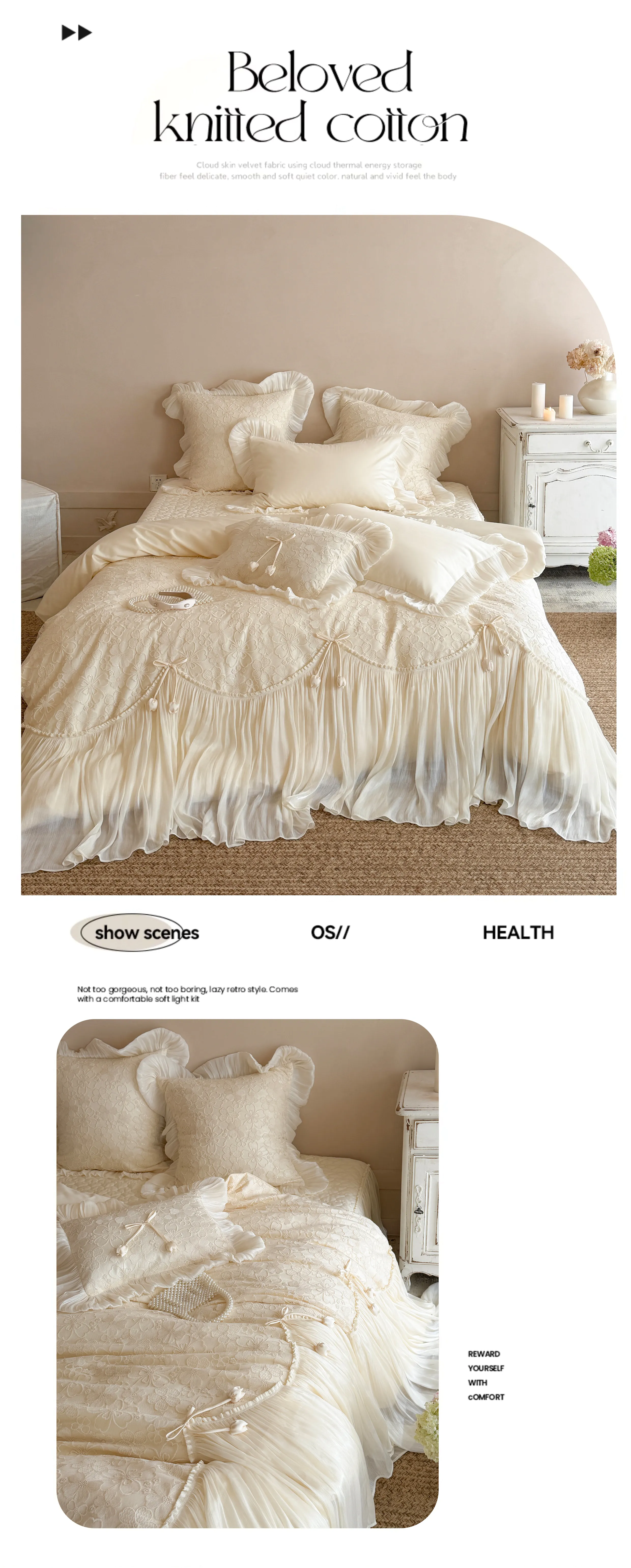 Soft-Princess-100s-Egyptian-Long-Staple-Cotton-All-Seasons-Bedspread-Set14