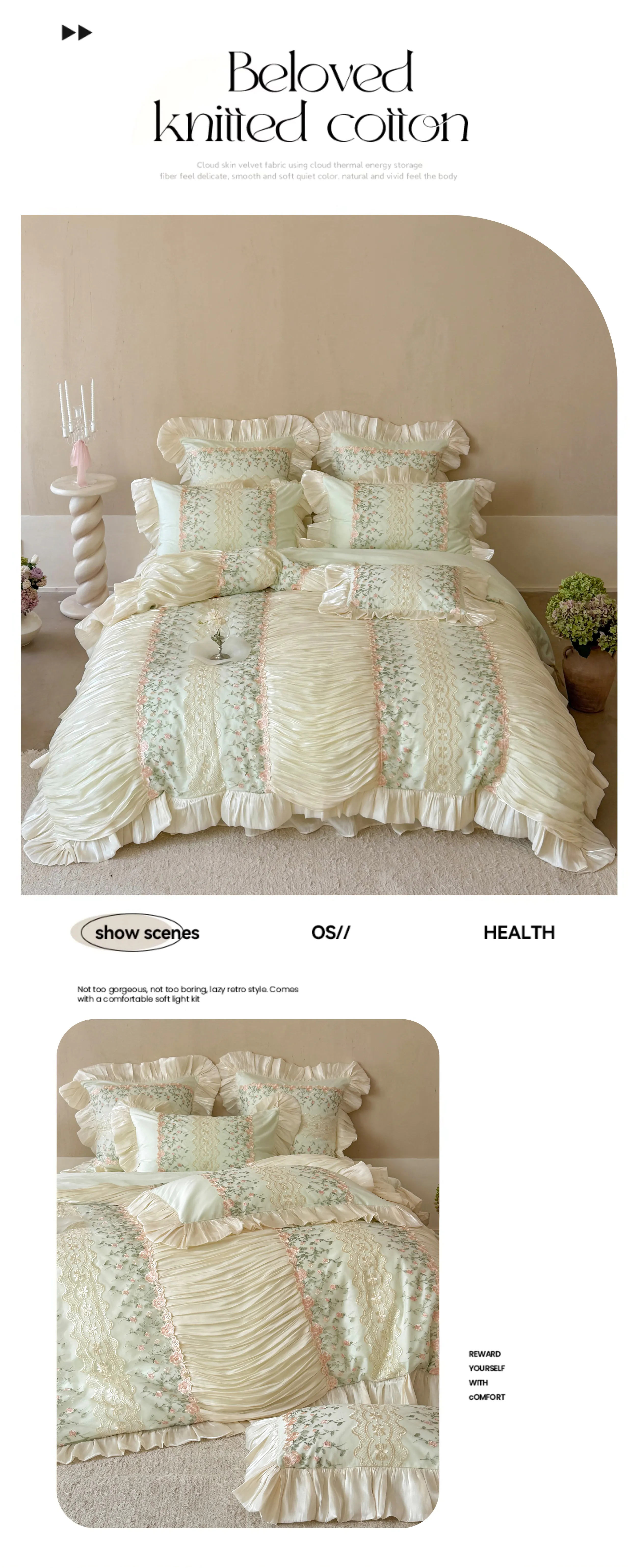 Victorian-Princess-Embroidered-Floral-Lace-Pleated-Ruffle-Duvet-Cover-Set14