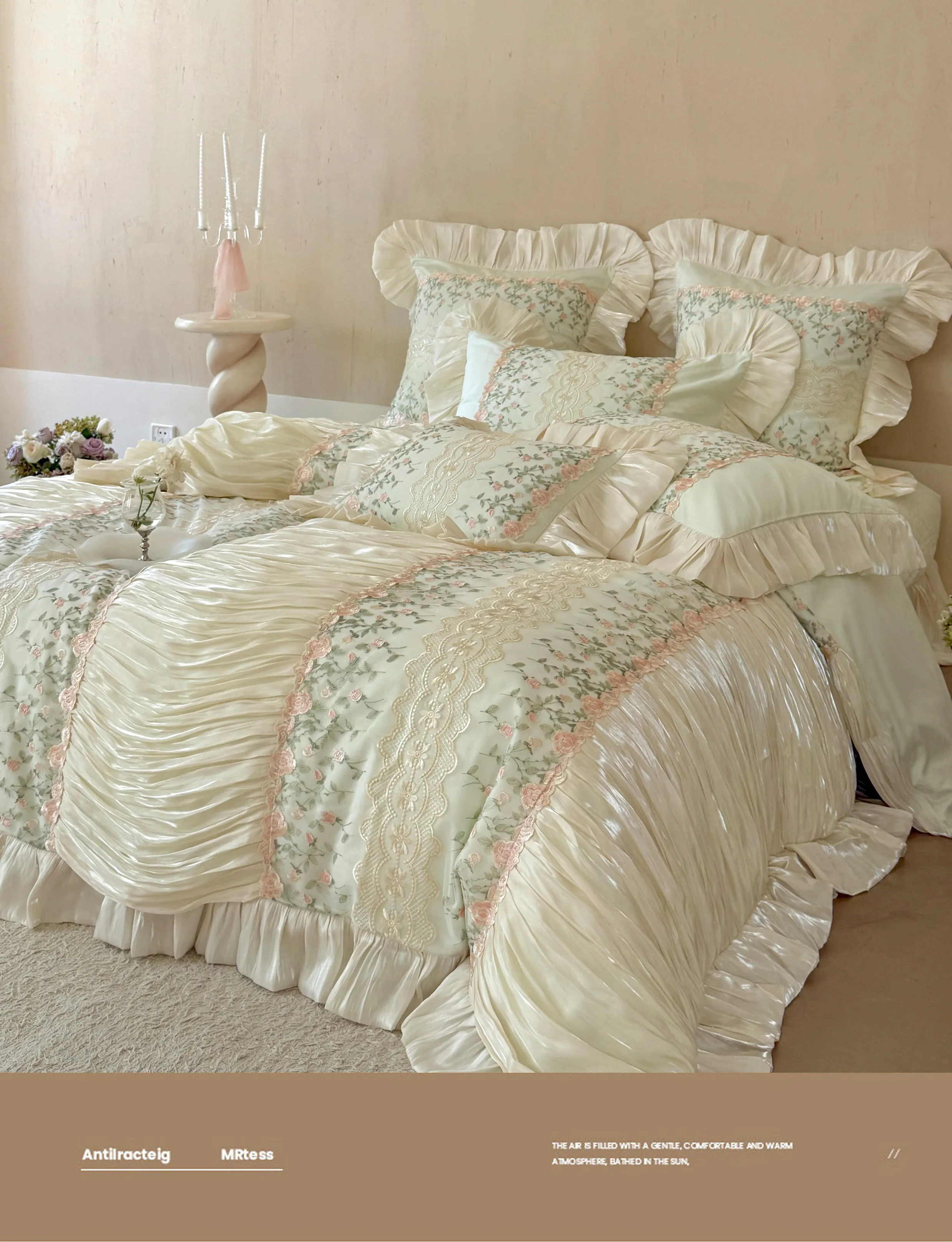 Victorian-Princess-Embroidered-Floral-Lace-Pleated-Ruffle-Duvet-Cover-Set15