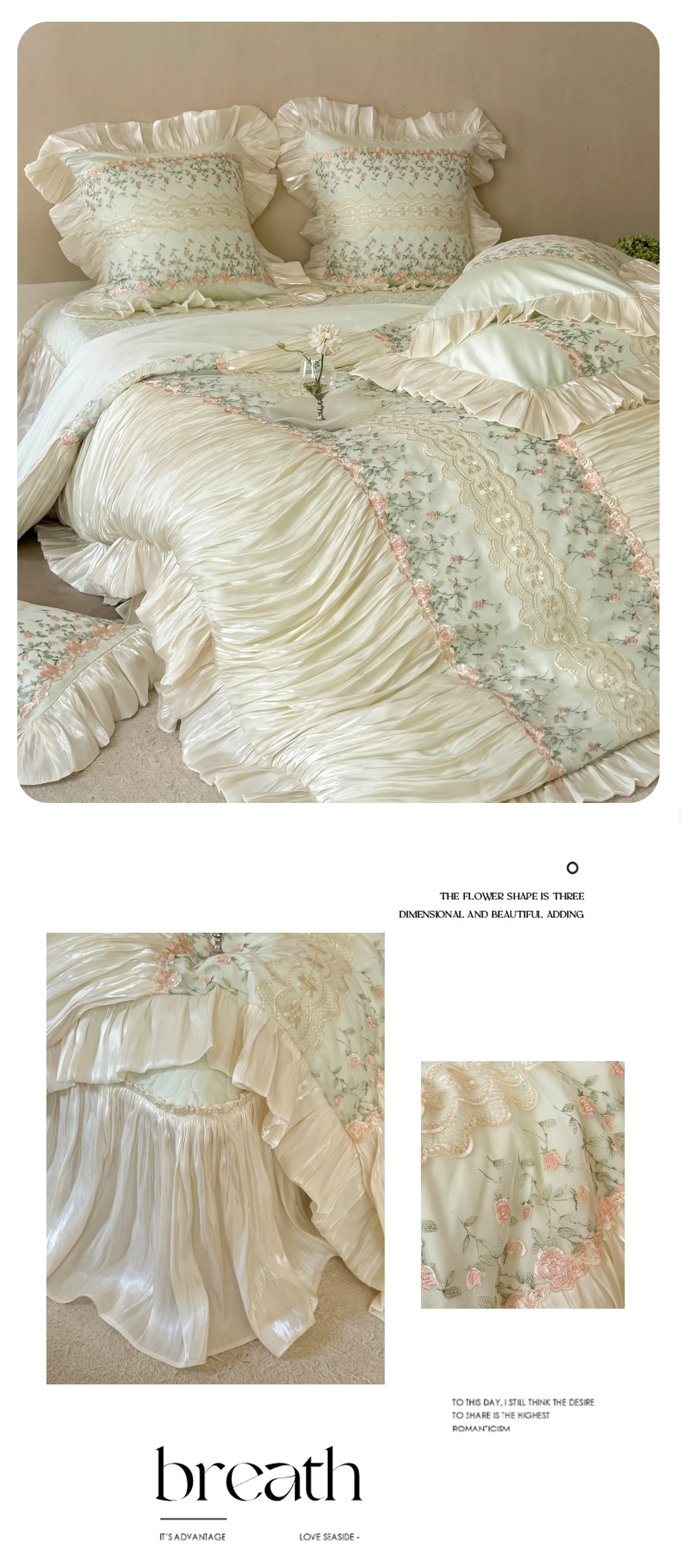 Victorian-Princess-Embroidered-Floral-Lace-Pleated-Ruffle-Duvet-Cover-Set17