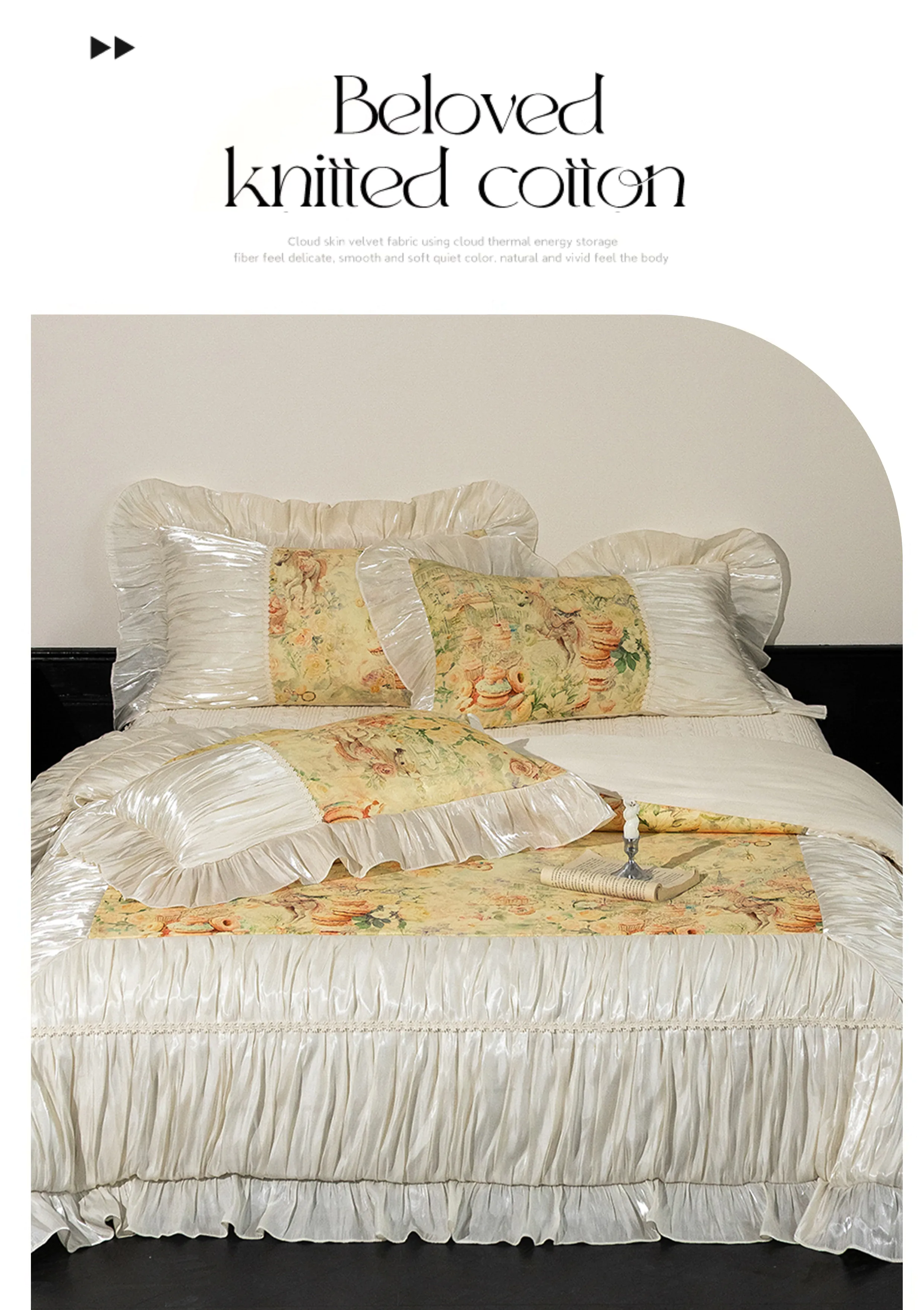 Vintage-Victorian-Style-Floral-Digital-Print-Tencel-Cotton-Bedspread-4-Pcs-Set07
