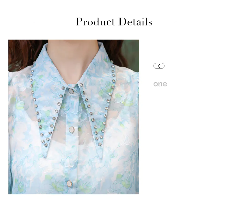 Beautiful-French-Style-Blue-Floral-Chiffon-Shirt-with-Short-Puff-Sleeves11