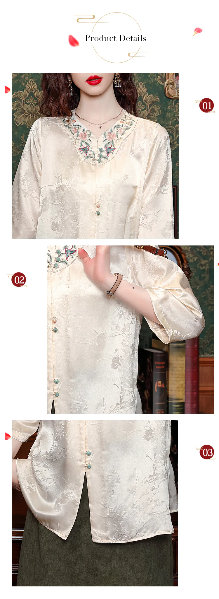 Vintage-Embroidery-34-Sleeves-Silk-Jacquard-Casual-Shirt-for-Women11