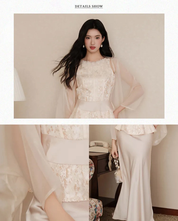 Chic-Golden-Jacquard-Top-Satin-Dress-and-Sheer-Tulle-Overlay-3-Piece-Set08