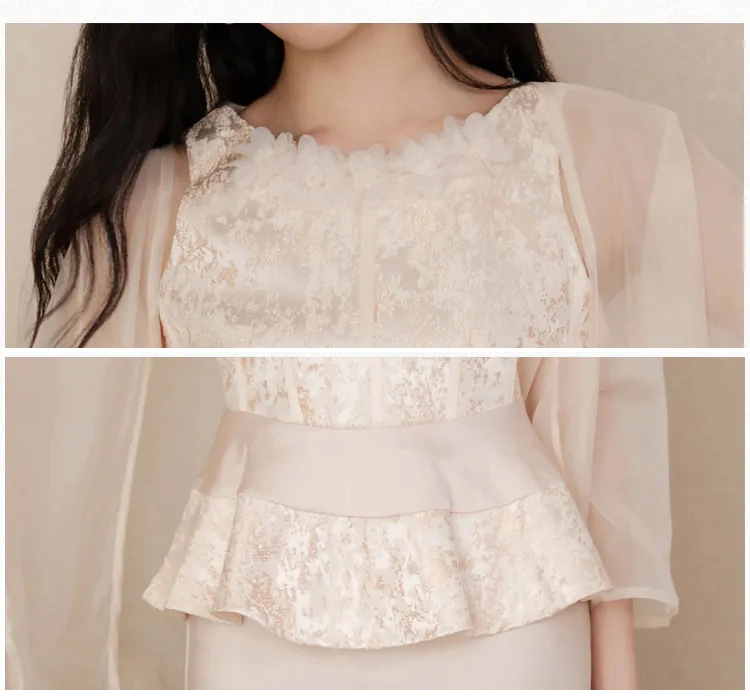 Chic-Golden-Jacquard-Top-Satin-Dress-and-Sheer-Tulle-Overlay-3-Piece-Set09