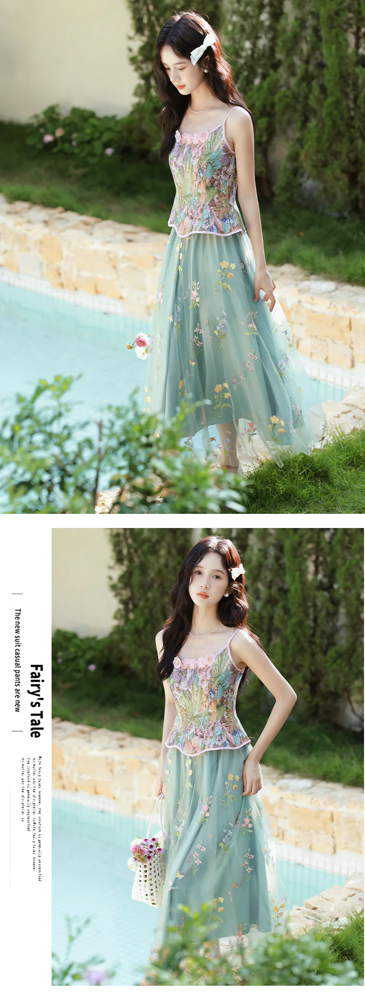 Ethereal-Green-Floral-Corset-Top-with-Sheer-Mesh-Skirt-Summer-Casual-Outfit11