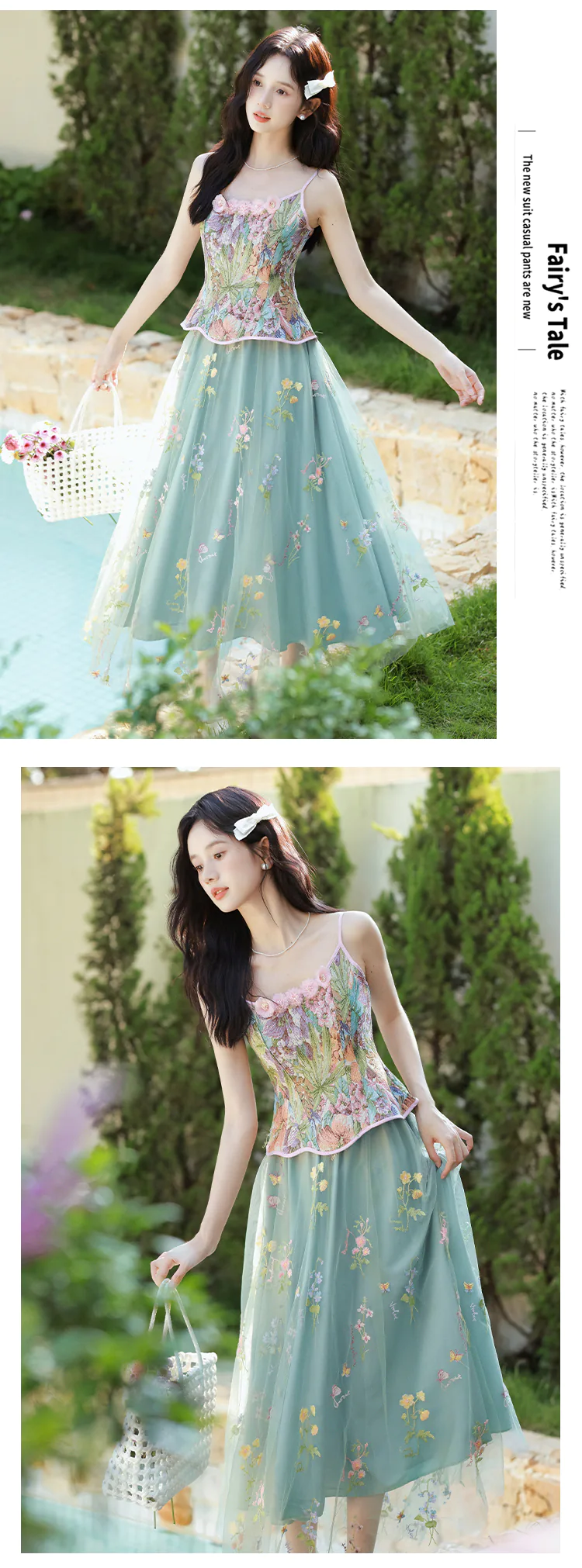 Ethereal-Green-Floral-Corset-Top-with-Sheer-Mesh-Skirt-Summer-Casual-Outfit12