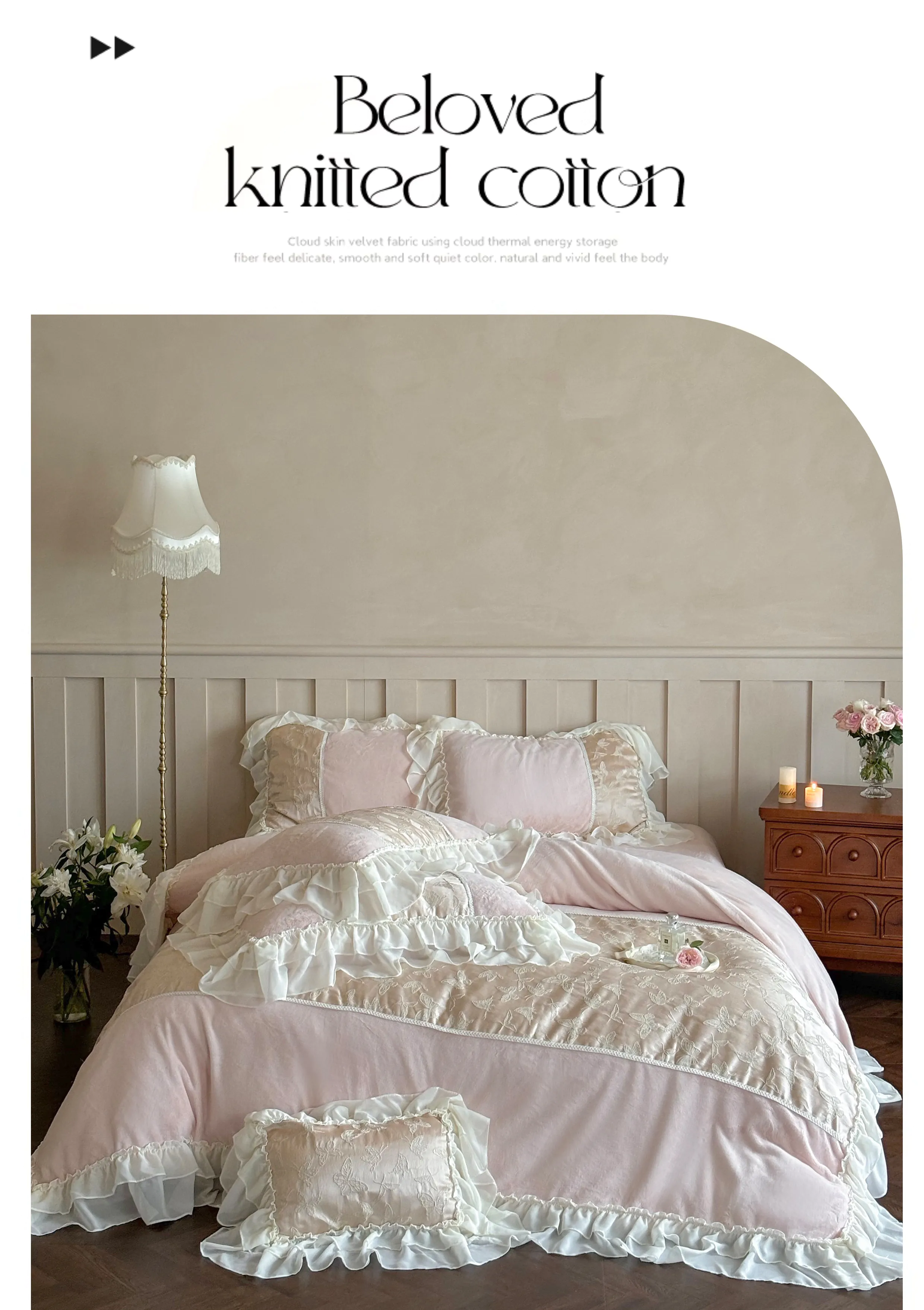 Exquisite-50S-Jacquard-Butterfly-100-Cotton-Ruffle-Duvet-Cover-Set10