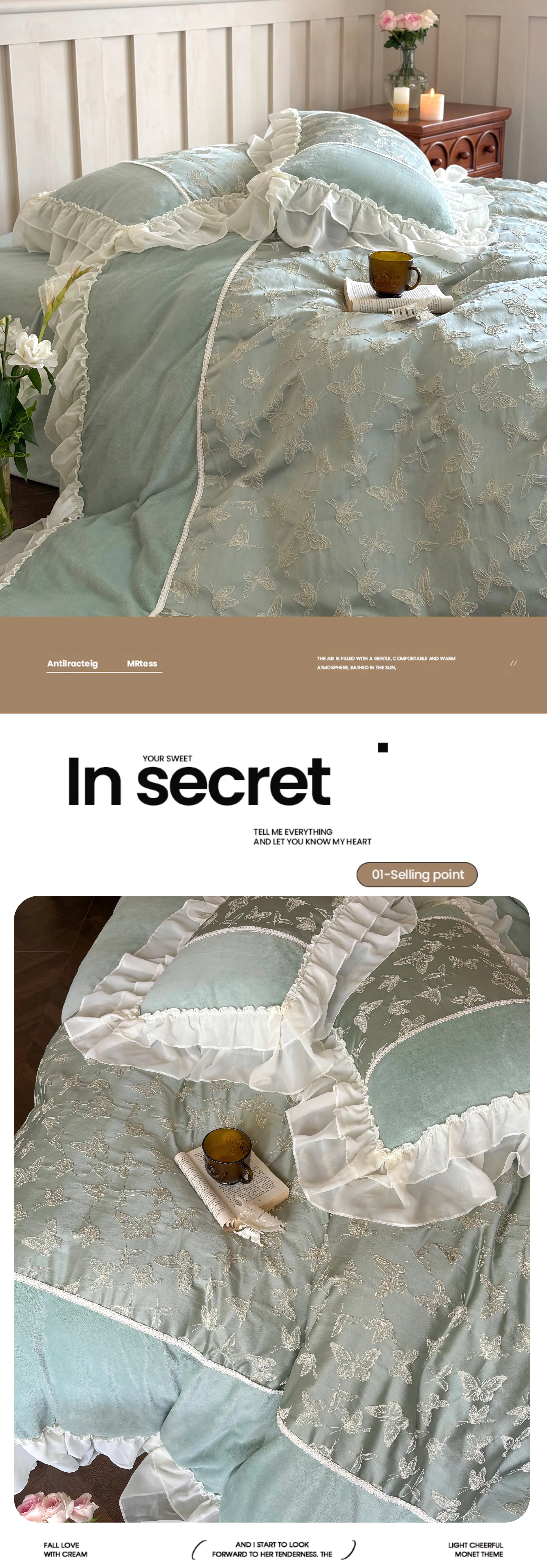 Exquisite-50S-Jacquard-Butterfly-100-Cotton-Ruffle-Duvet-Cover-Set17