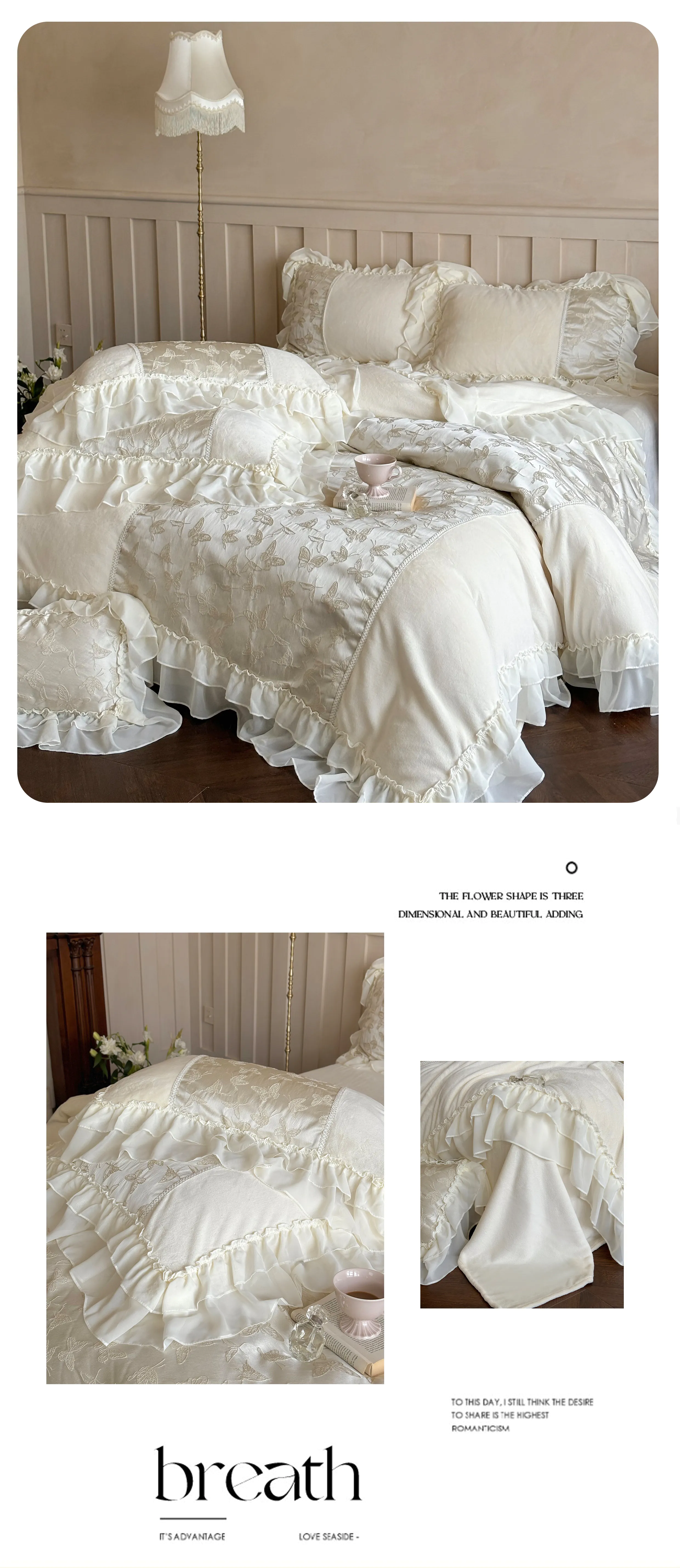 Exquisite-50S-Jacquard-Butterfly-100-Cotton-Ruffle-Duvet-Cover-Set23