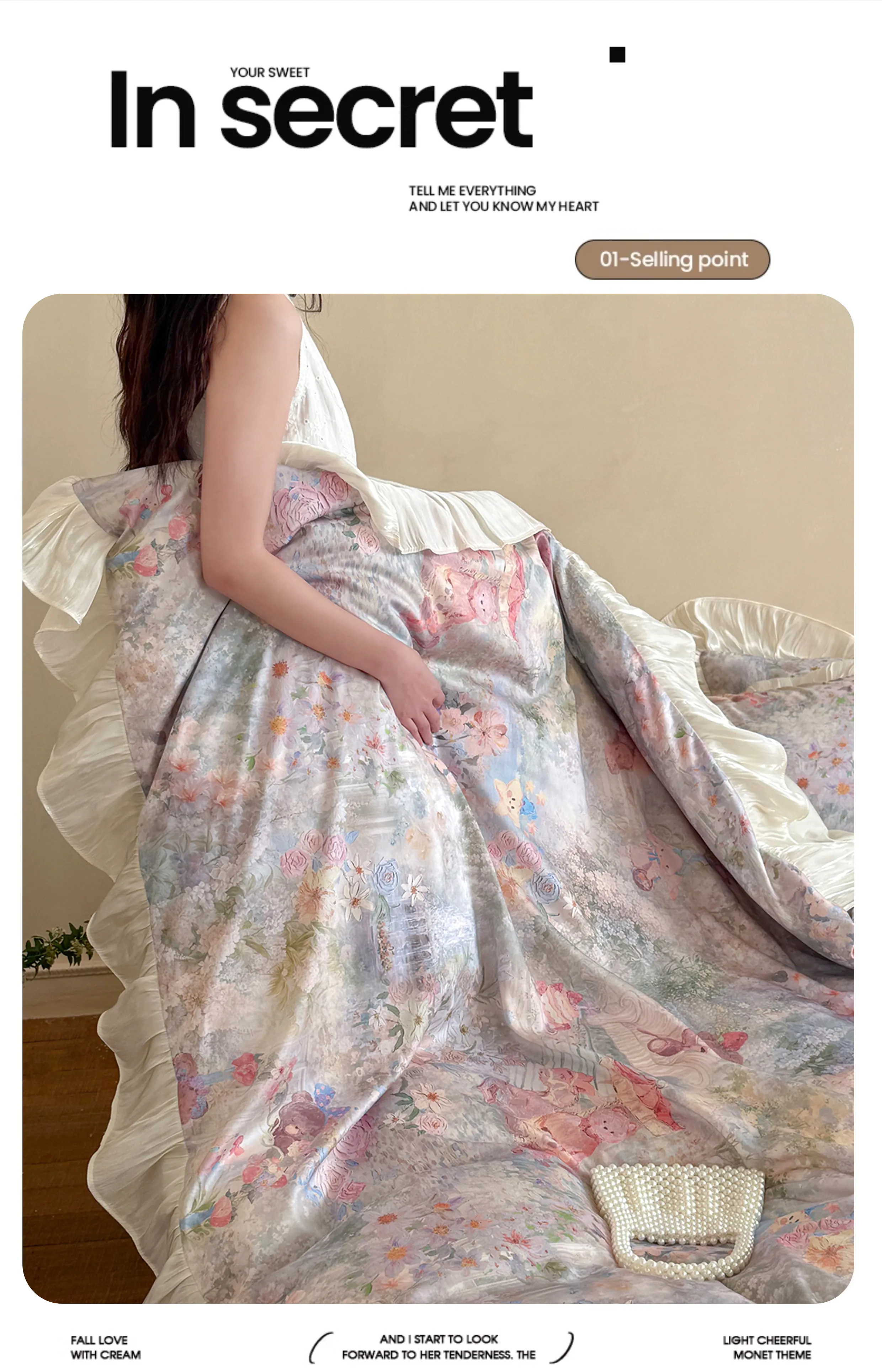 Retro-Princess-Oil-Painting-Teddy-Bear-Floral-Tencel-Cotton-Bedding-Set11