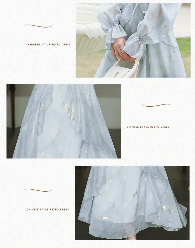 Soft-Blue-Gold-Foil-Long-Sleeve-Ruffle-Ombre-Chiffon-Summer-Casual-Dress09