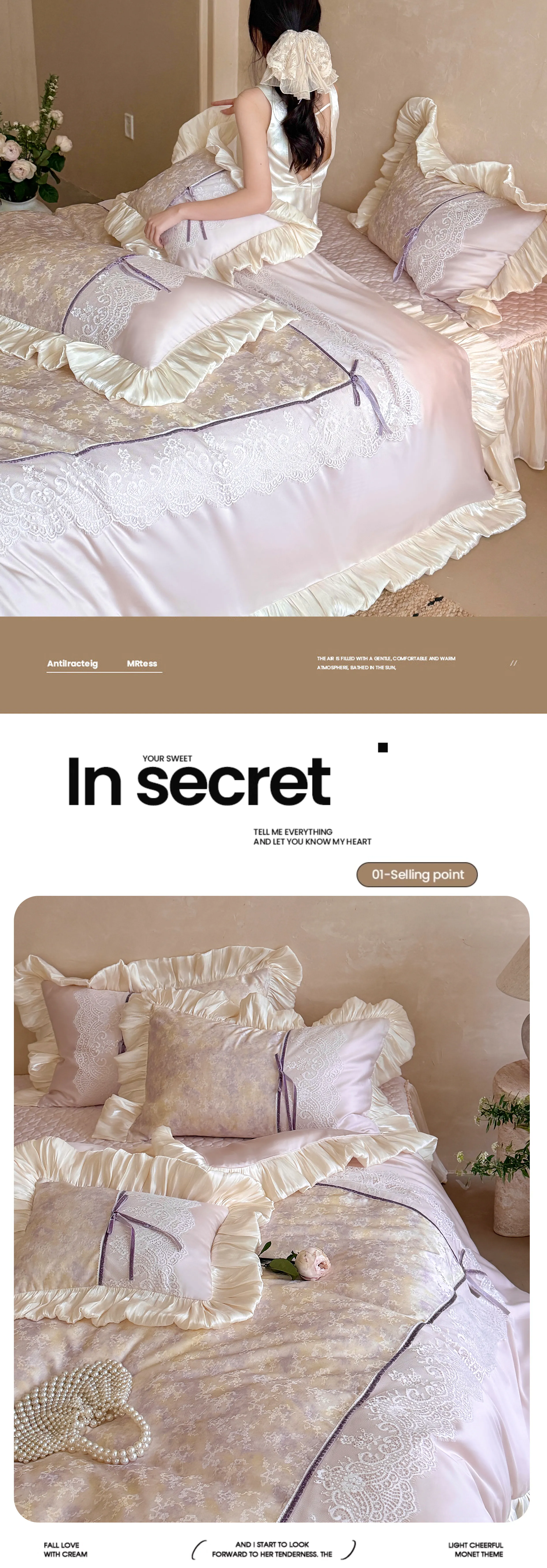 Soft-Cooling-Tencel-Cotton-Eyelash-Lace-Ruffle-Jacquard-Bed-Sheets-Set11