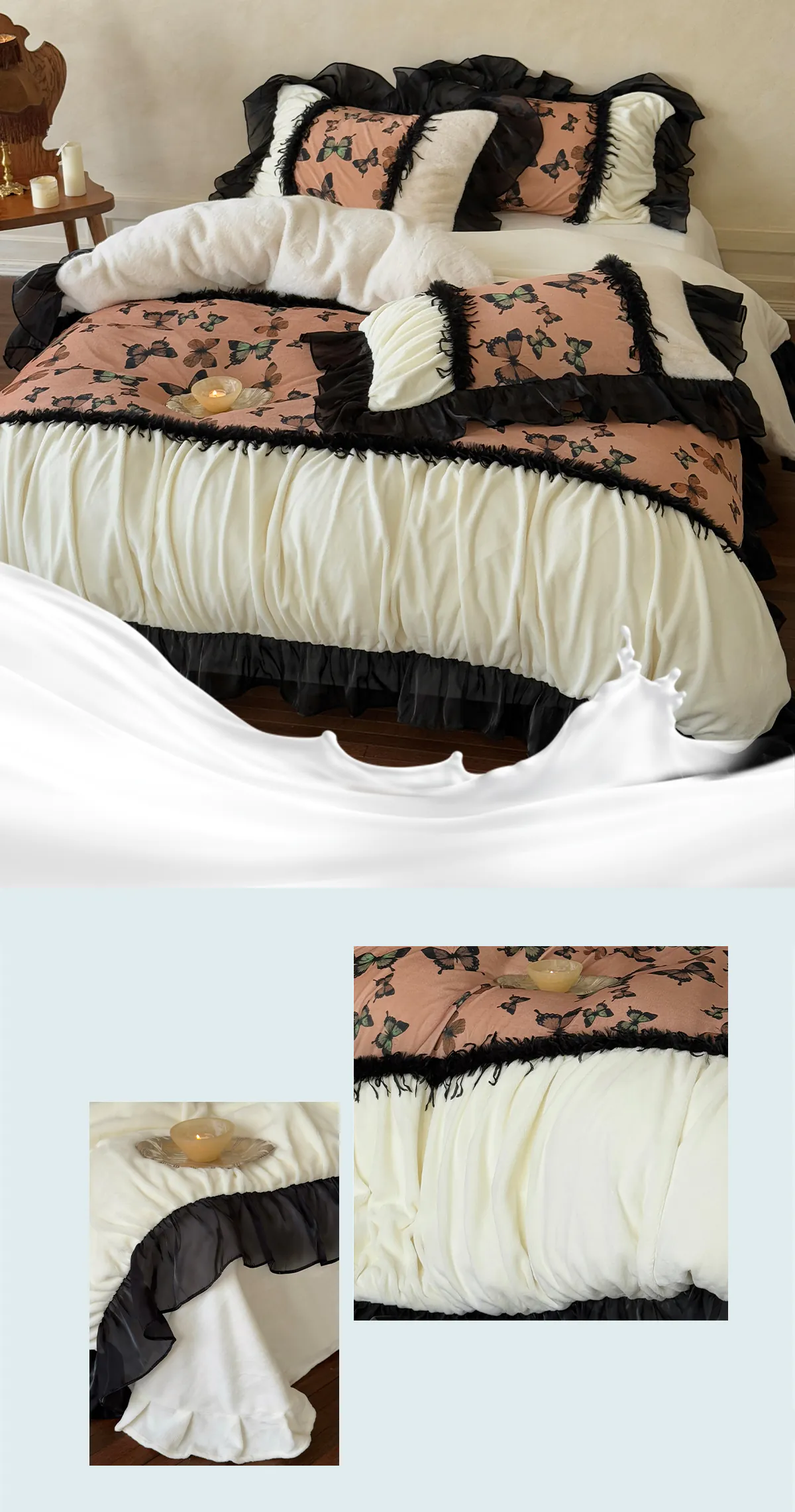 Soft-Cozy-French-Style-Plush-250g-Milk-Velvet-Butterfly-Print-Bedding-Set10