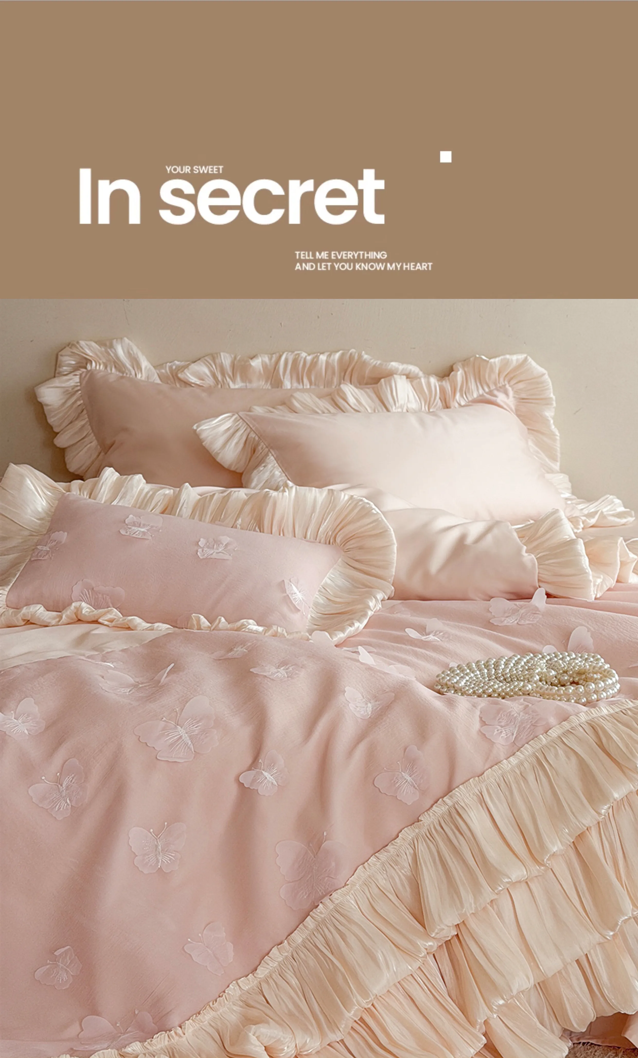Soft-Pink-3D-Butterfly-Pleated-Ruffle-100s-Australian-Cotton-Bed-Linen-Set11