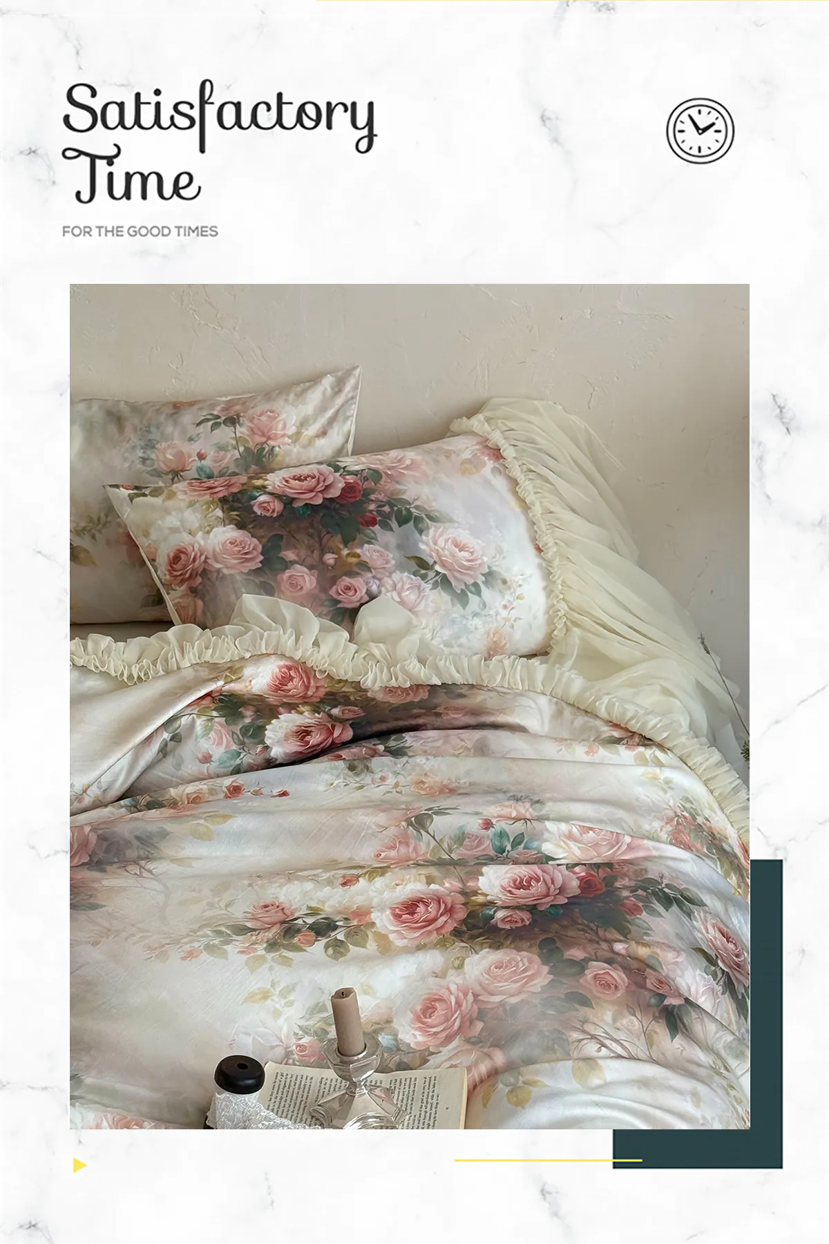 Vintage-French-Rose-Garden-50s-100-Cotton-Floral-Duvet-Cover-Bedding-Set08