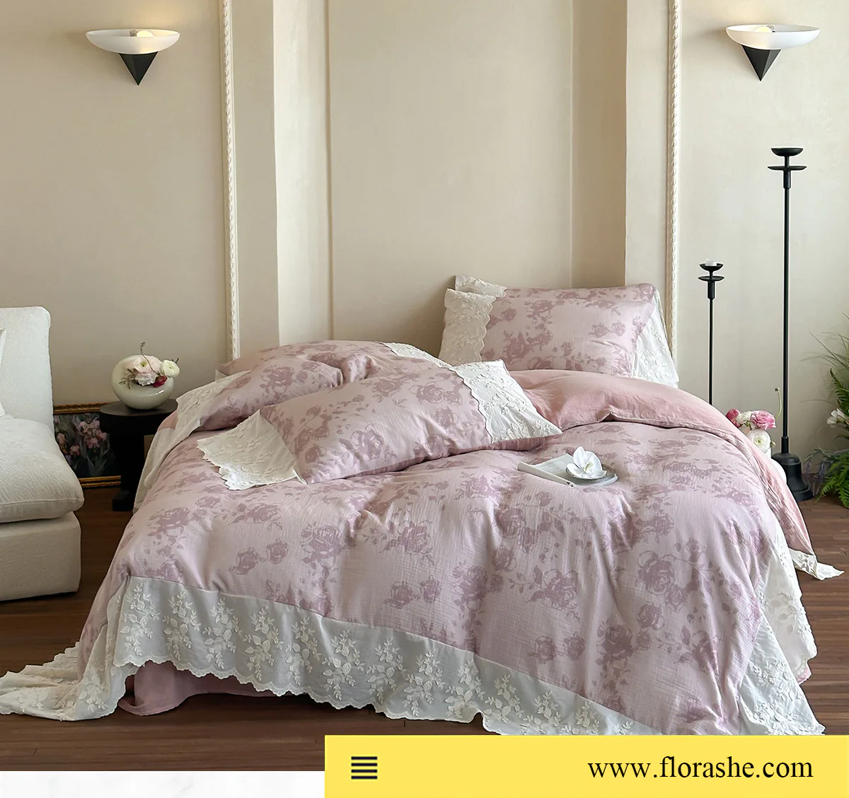 Princess-Style-Floral-Print-Double-Gauze-Long-Staple-Cotton-Bedding-Set07
