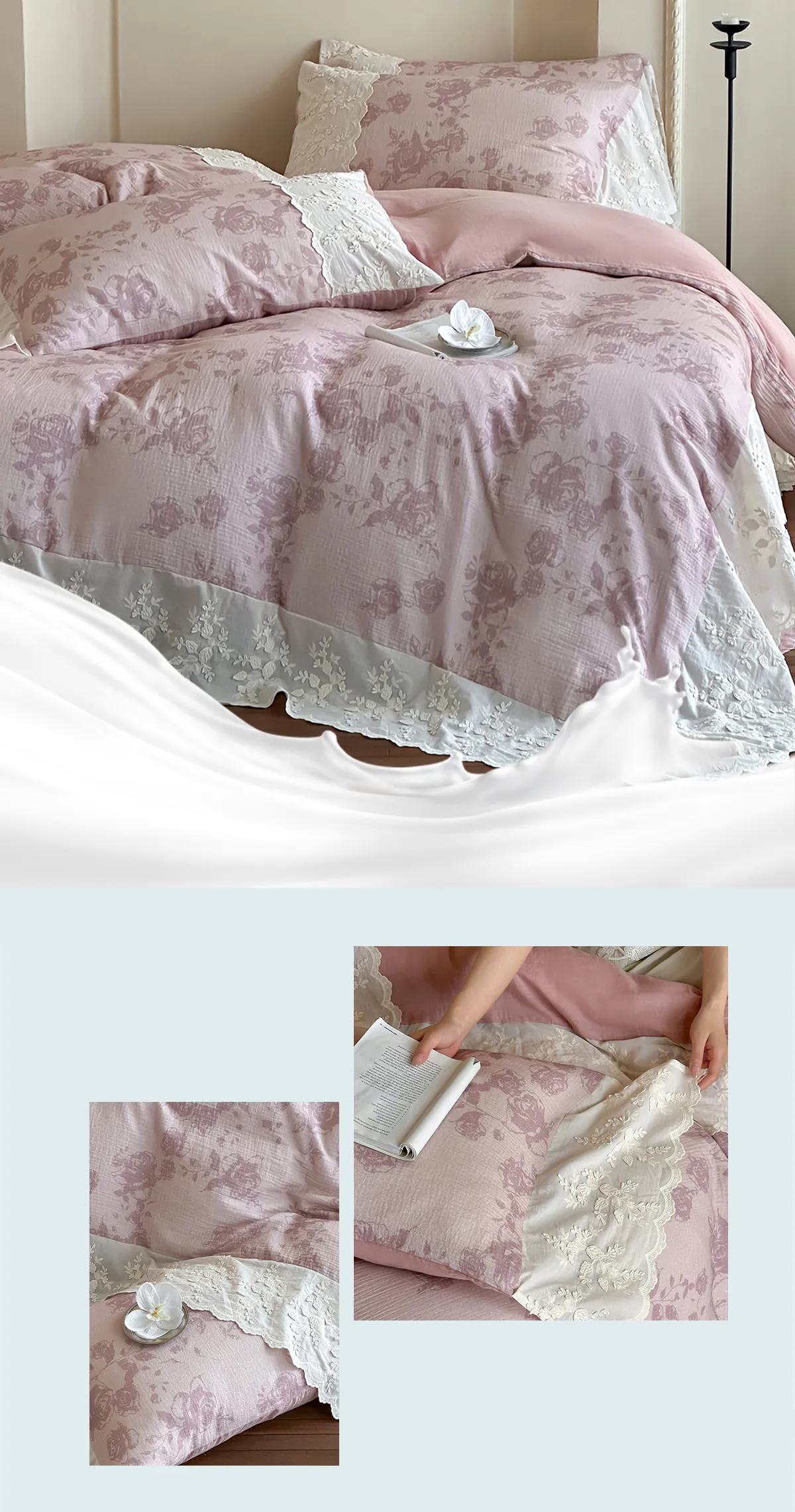 Princess-Style-Floral-Print-Double-Gauze-Long-Staple-Cotton-Bedding-Set10
