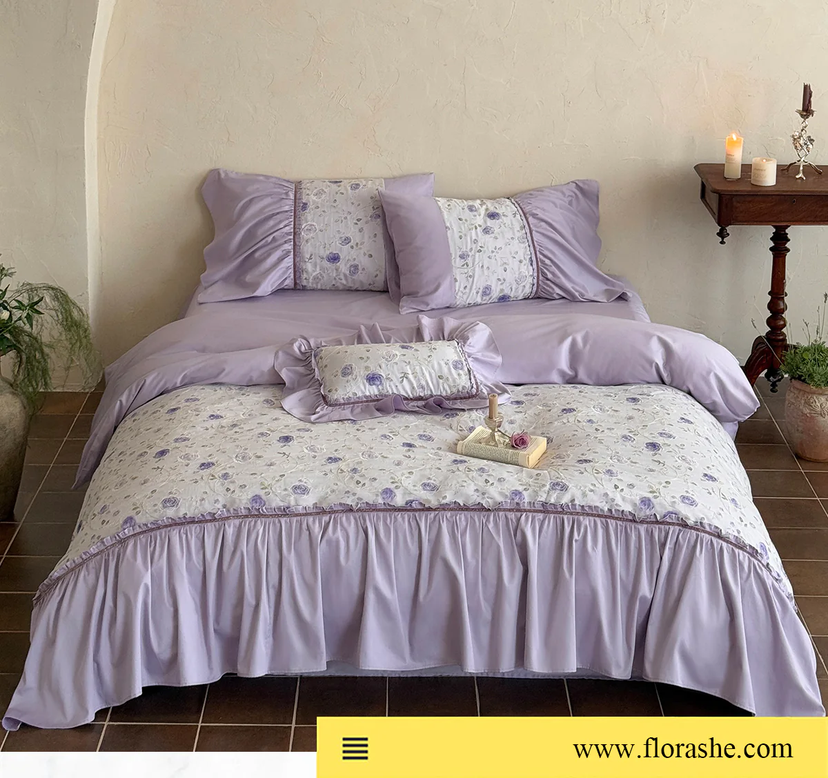 Vintage-Princess-Lavender-Lilac-100S-Cotton-Floral-Embroidery-Bedding-Set07
