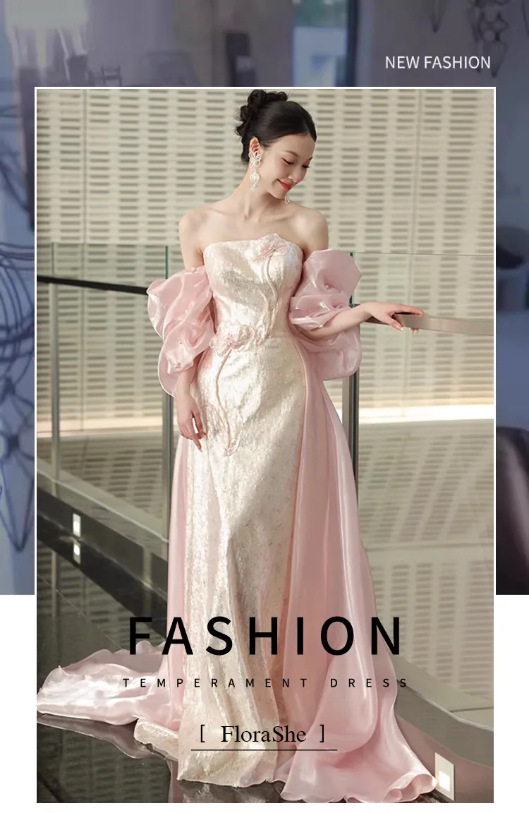 Chic-Pink-Off-Shoulder-Bridal-Gown-Fairy-Strapless-Cocktail-Formal-Dress06
