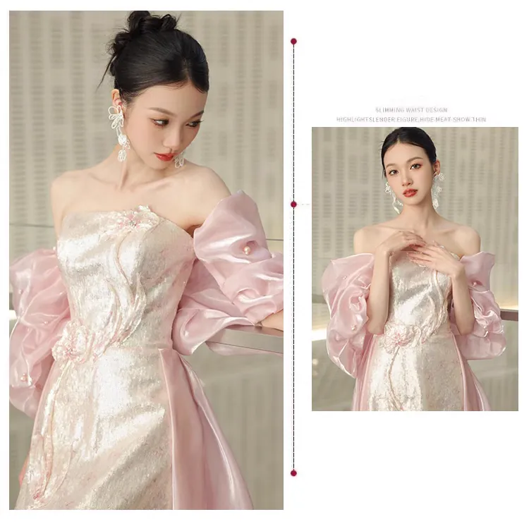 Chic-Pink-Off-Shoulder-Bridal-Gown-Fairy-Strapless-Cocktail-Formal-Dress07
