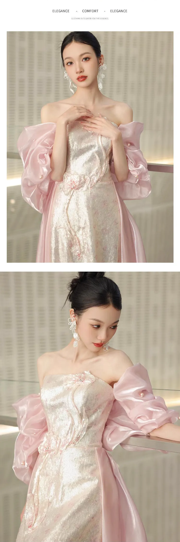 Chic-Pink-Off-Shoulder-Bridal-Gown-Fairy-Strapless-Cocktail-Formal-Dress09