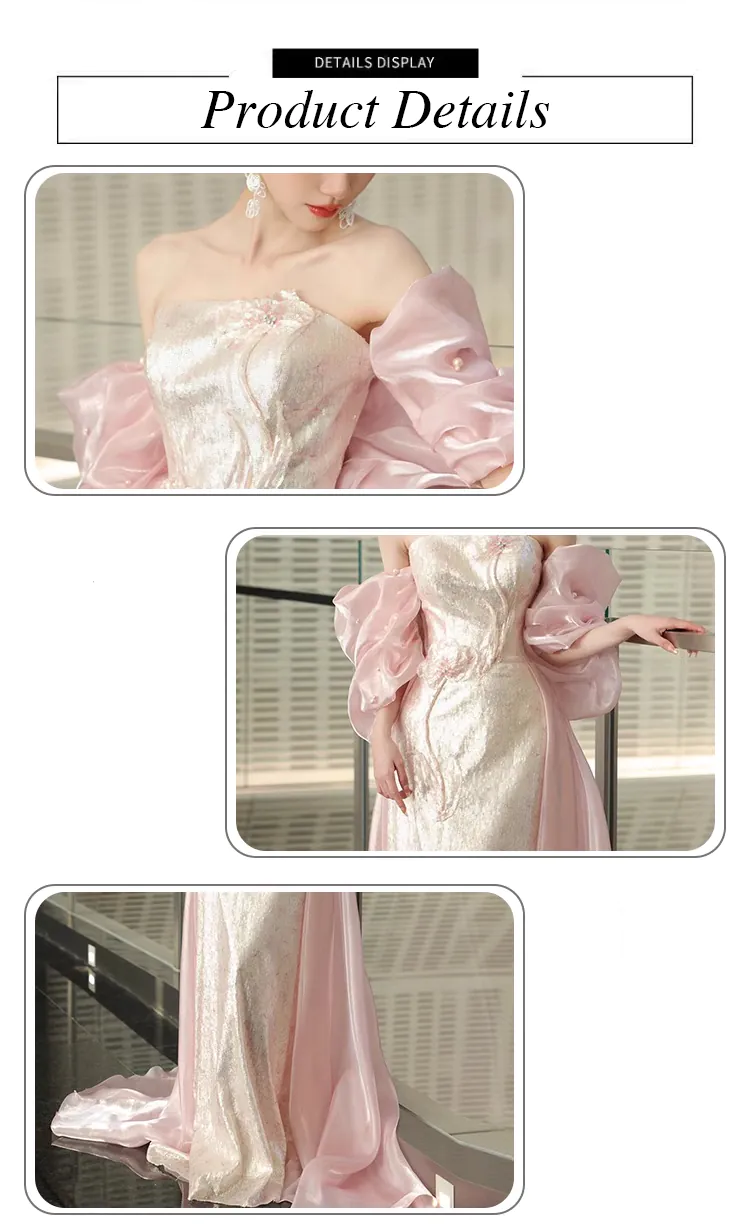 Chic-Pink-Off-Shoulder-Bridal-Gown-Fairy-Strapless-Cocktail-Formal-Dress11
