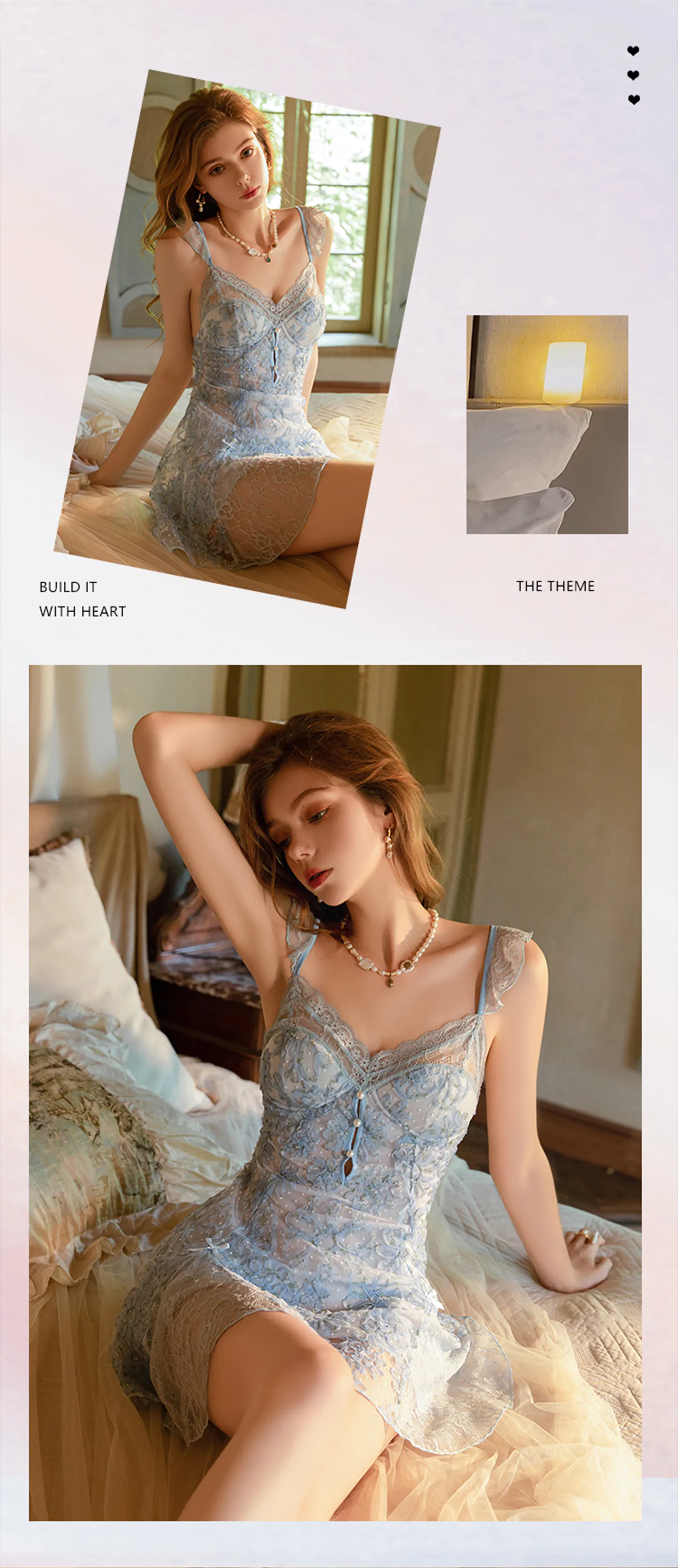 3D-Floral-Polka-Dot-See-Through-Sheer-Lace-Tulle-Slip-Babydoll-Sleepwear14