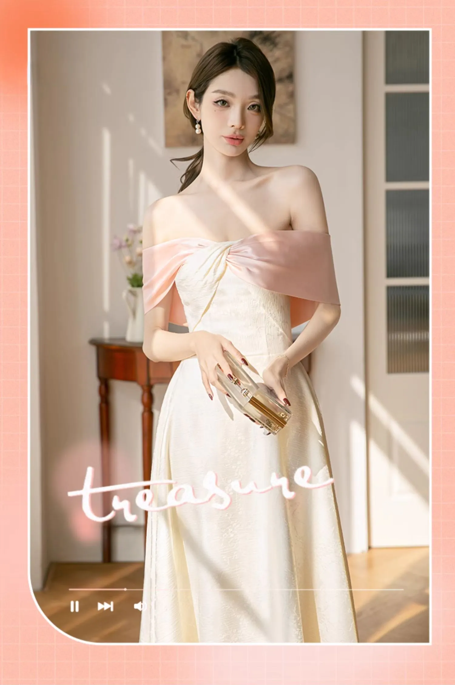 Charming-Champagne-Jacquard-Satin-Bridesmaid-Dress-Wedding-Party-Gown07
