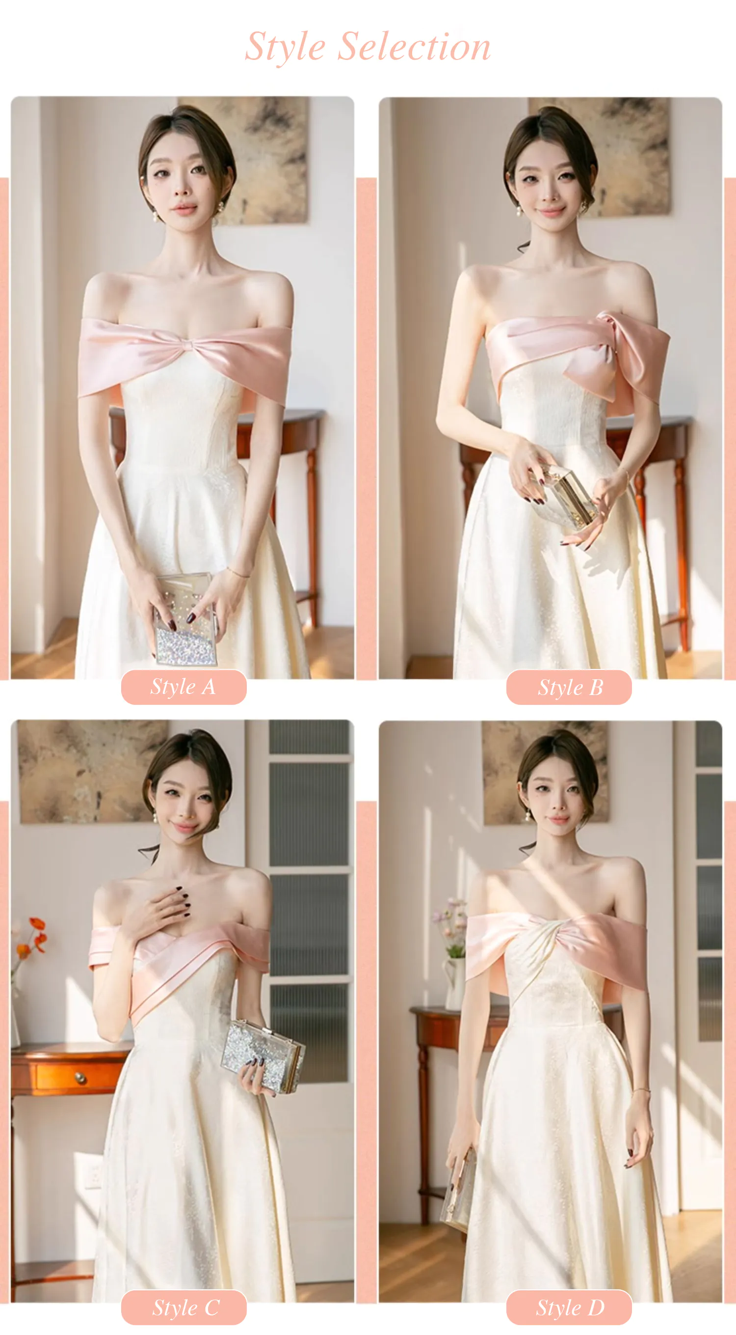 Charming-Champagne-Jacquard-Satin-Bridesmaid-Dress-Wedding-Party-Gown09